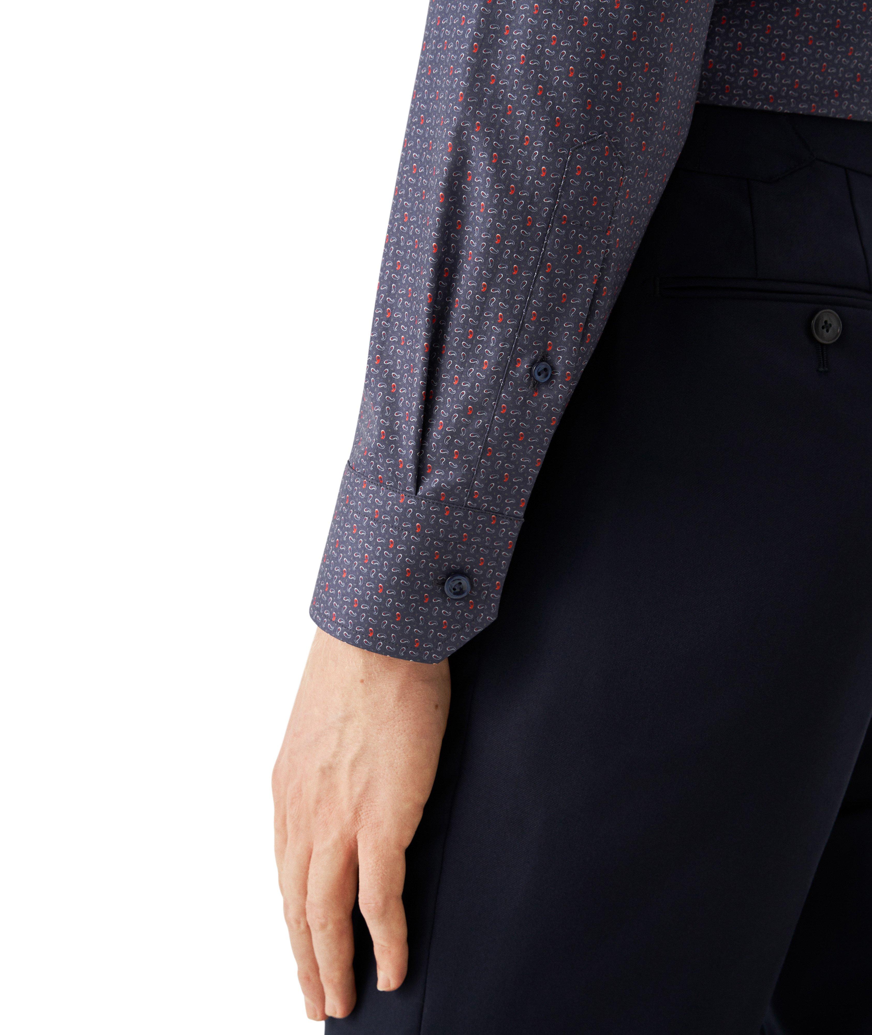 Slim-Fit Micro-Paisley Signature Twill Shirt image 4