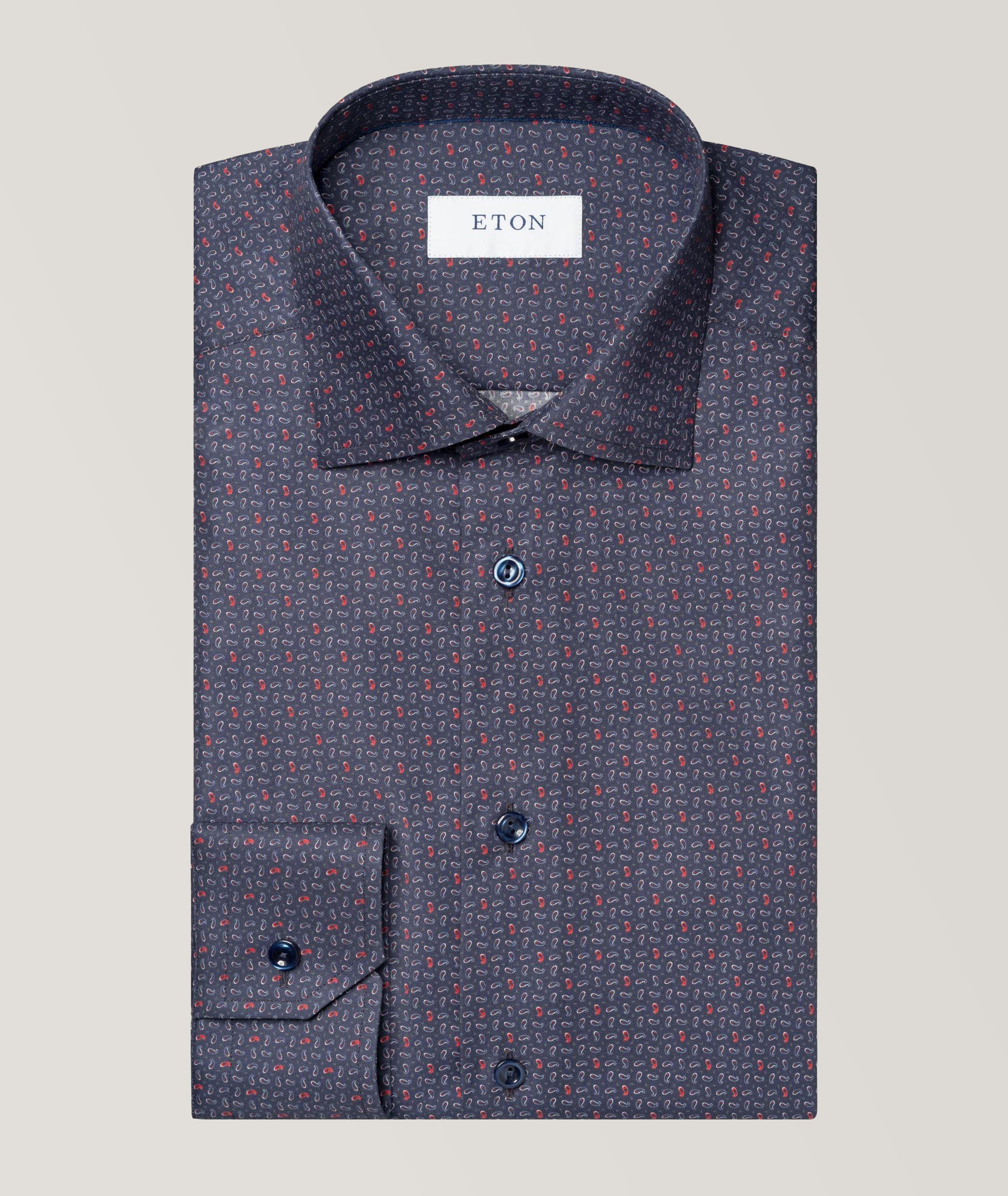 Slim-Fit Micro-Paisley Signature Twill Shirt image 0