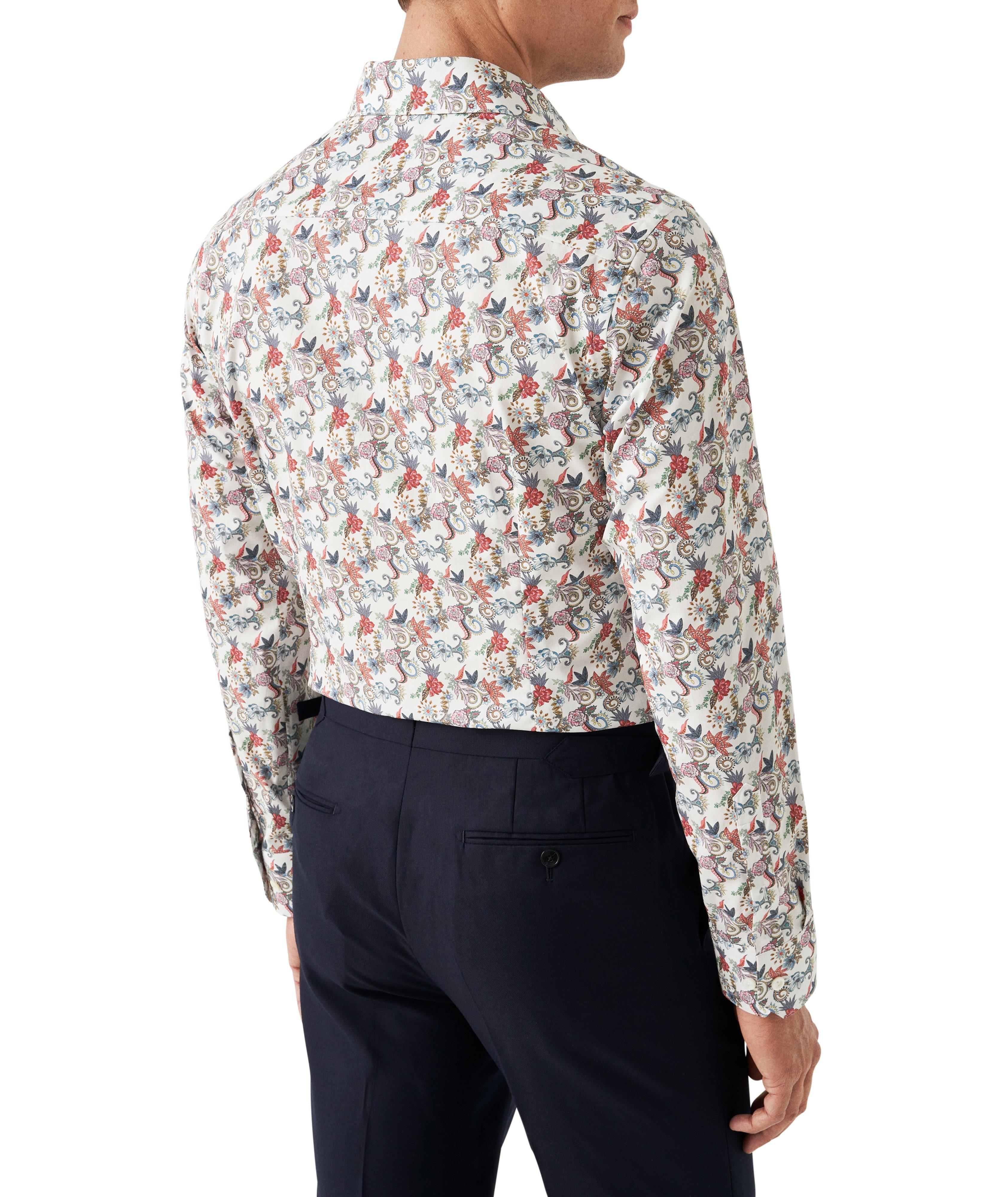 Chemise en twill à petit motif floral image 2