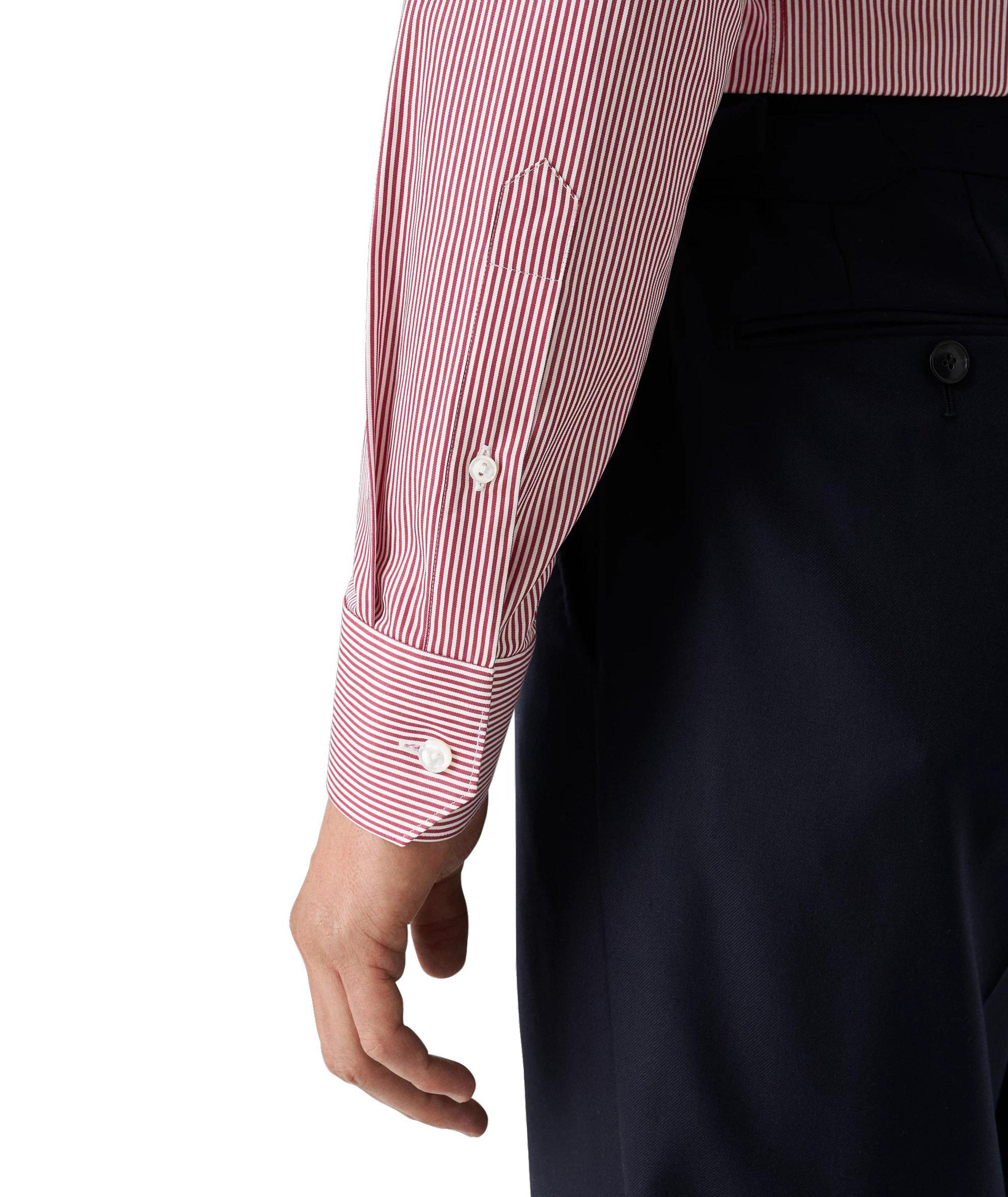 Contemporary-Fit Striped Elevated Twill Shirt image 4