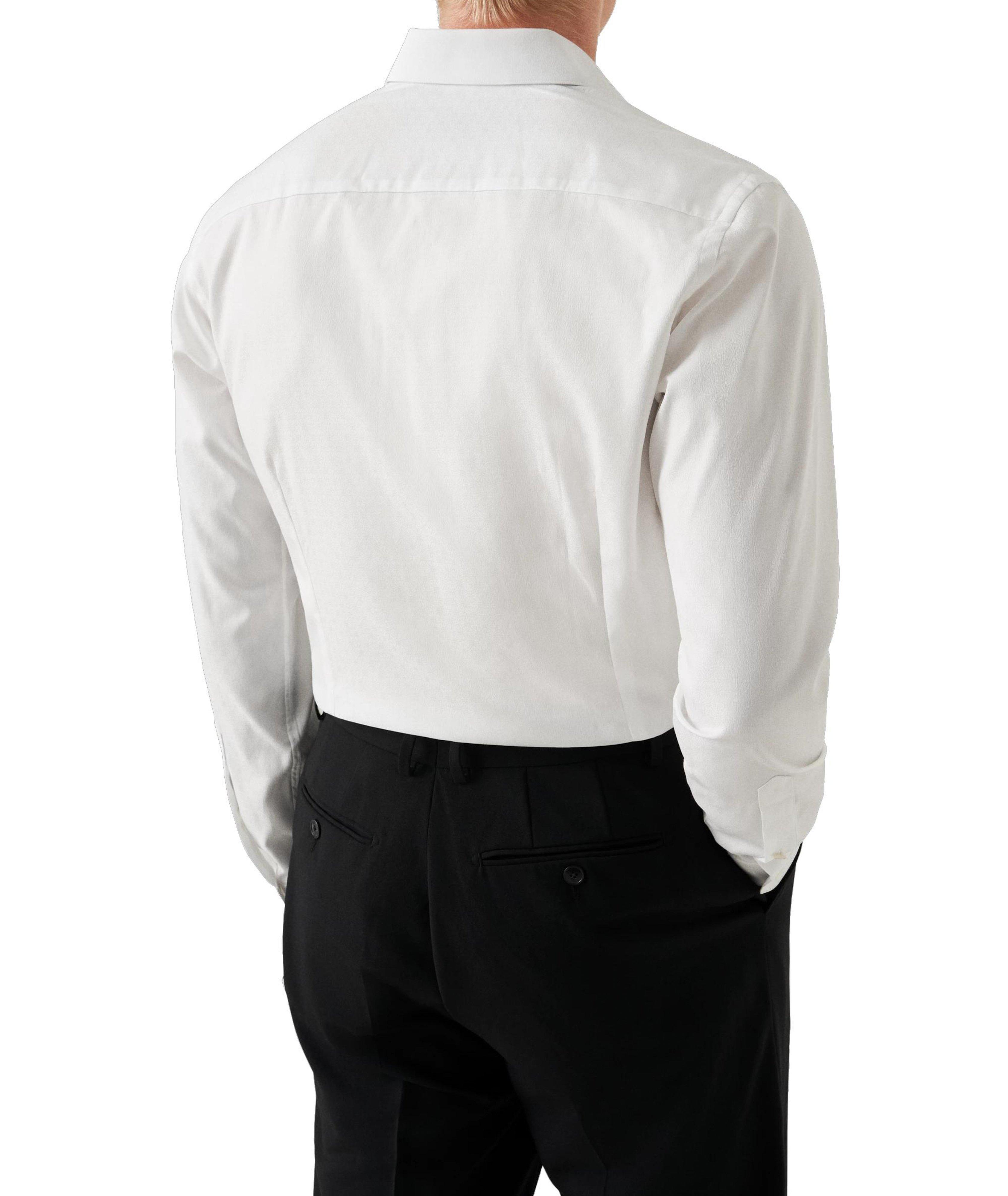 Slim-Fit Geometric Jacquard Dress Shirt  image 2