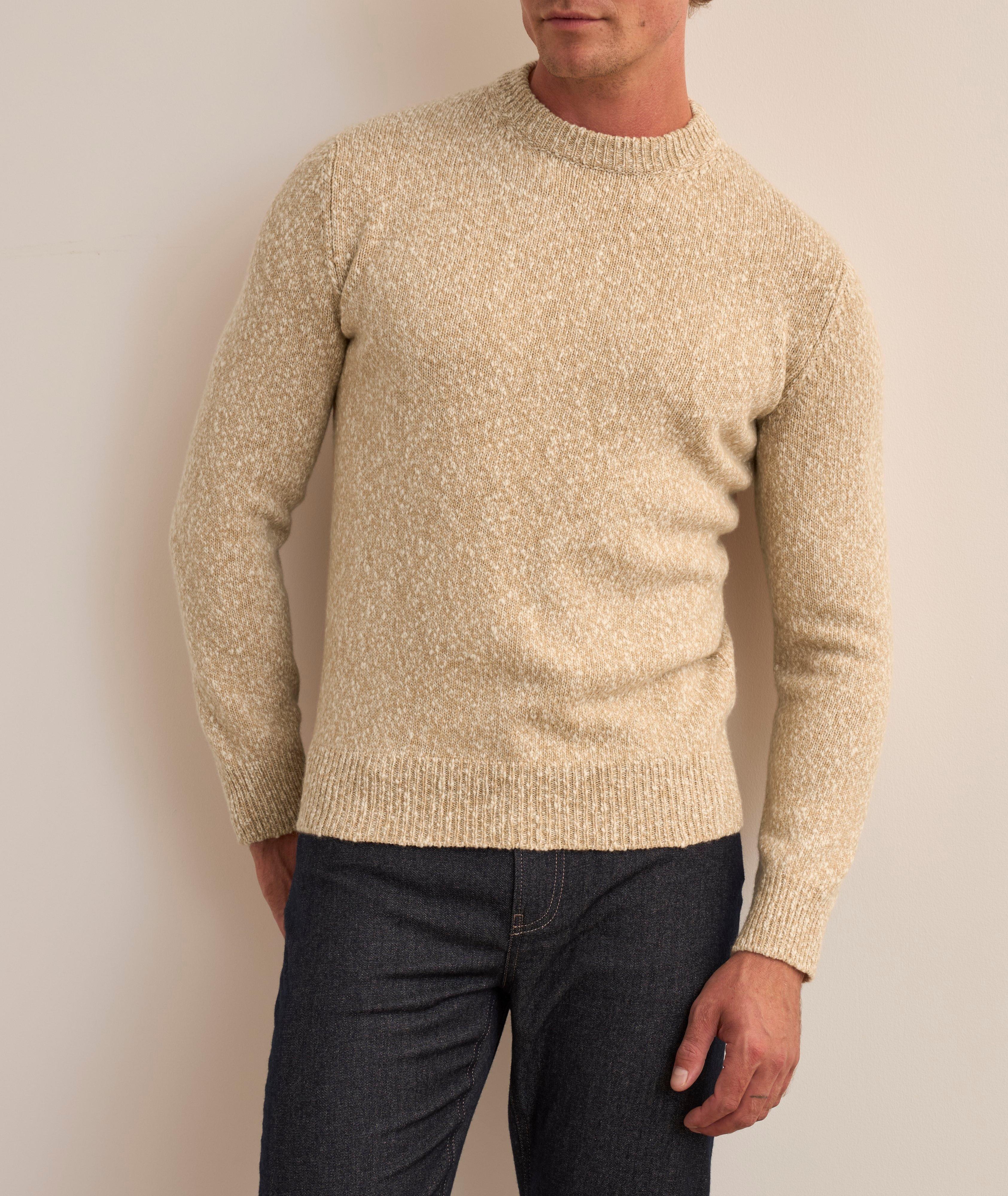 Wool-Cashmere Jersey Crewneck Sweater image 1