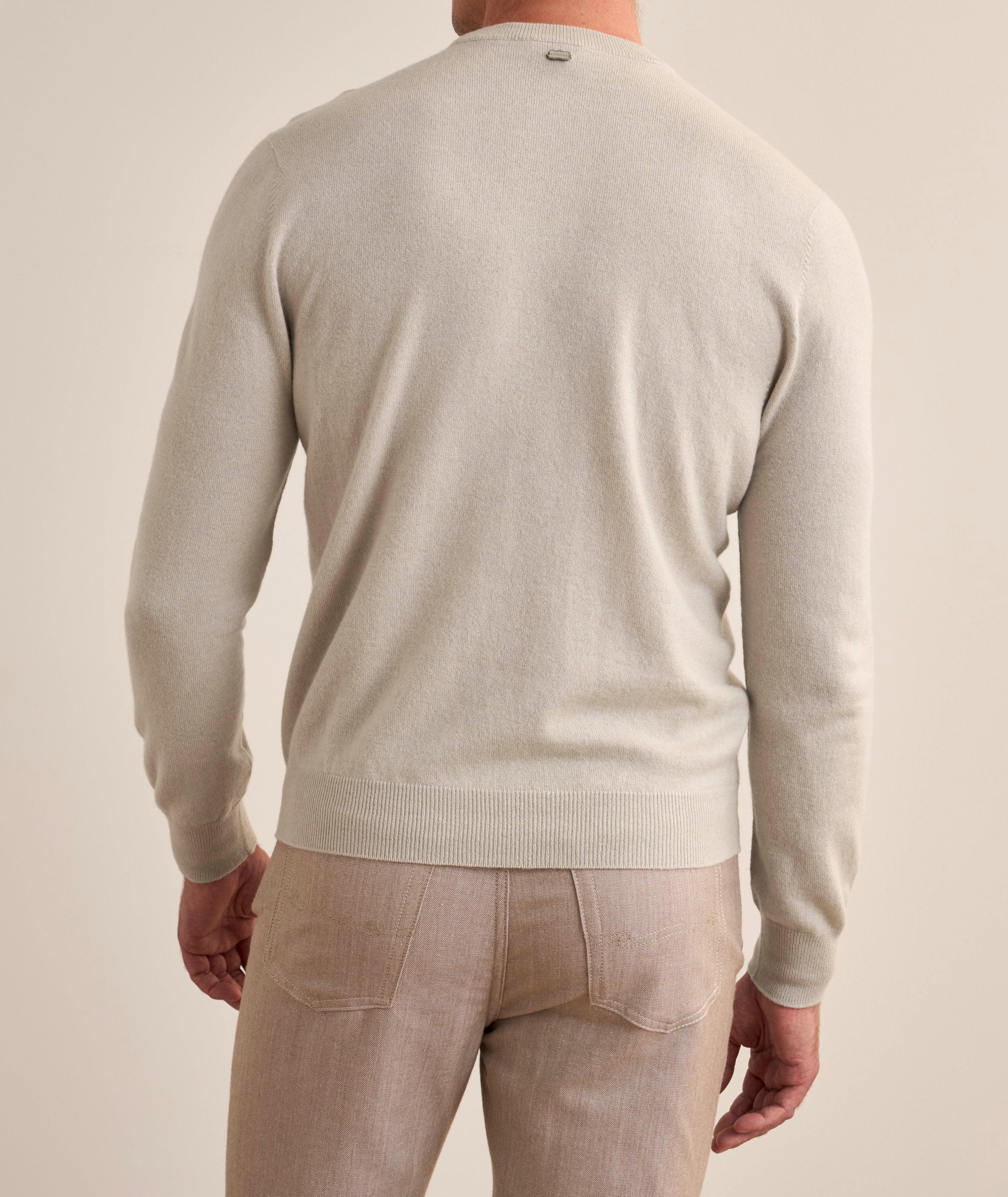 Cashmere Jersey Crewneck Sweater