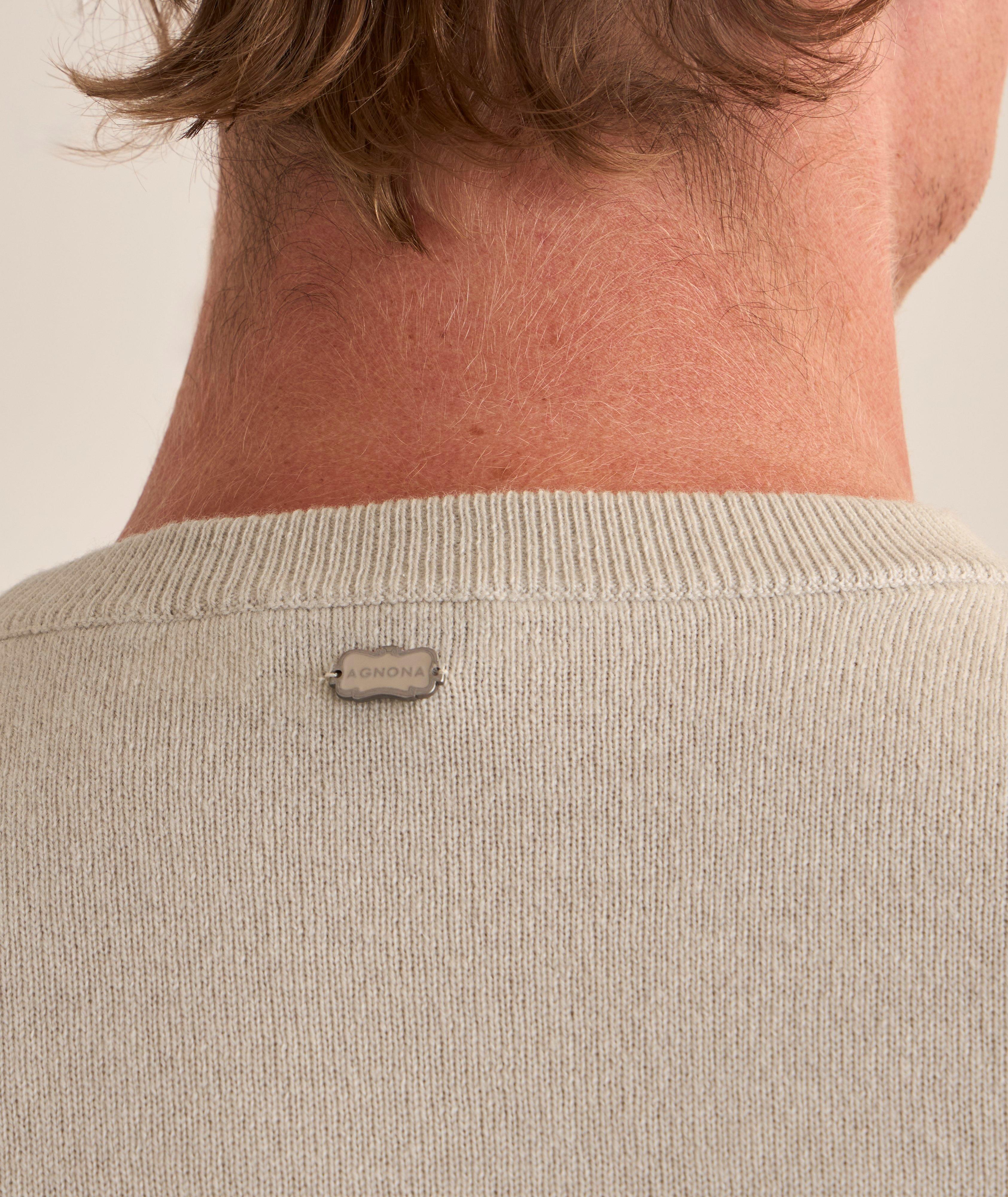 Cashmere Jersey Crewneck Sweater