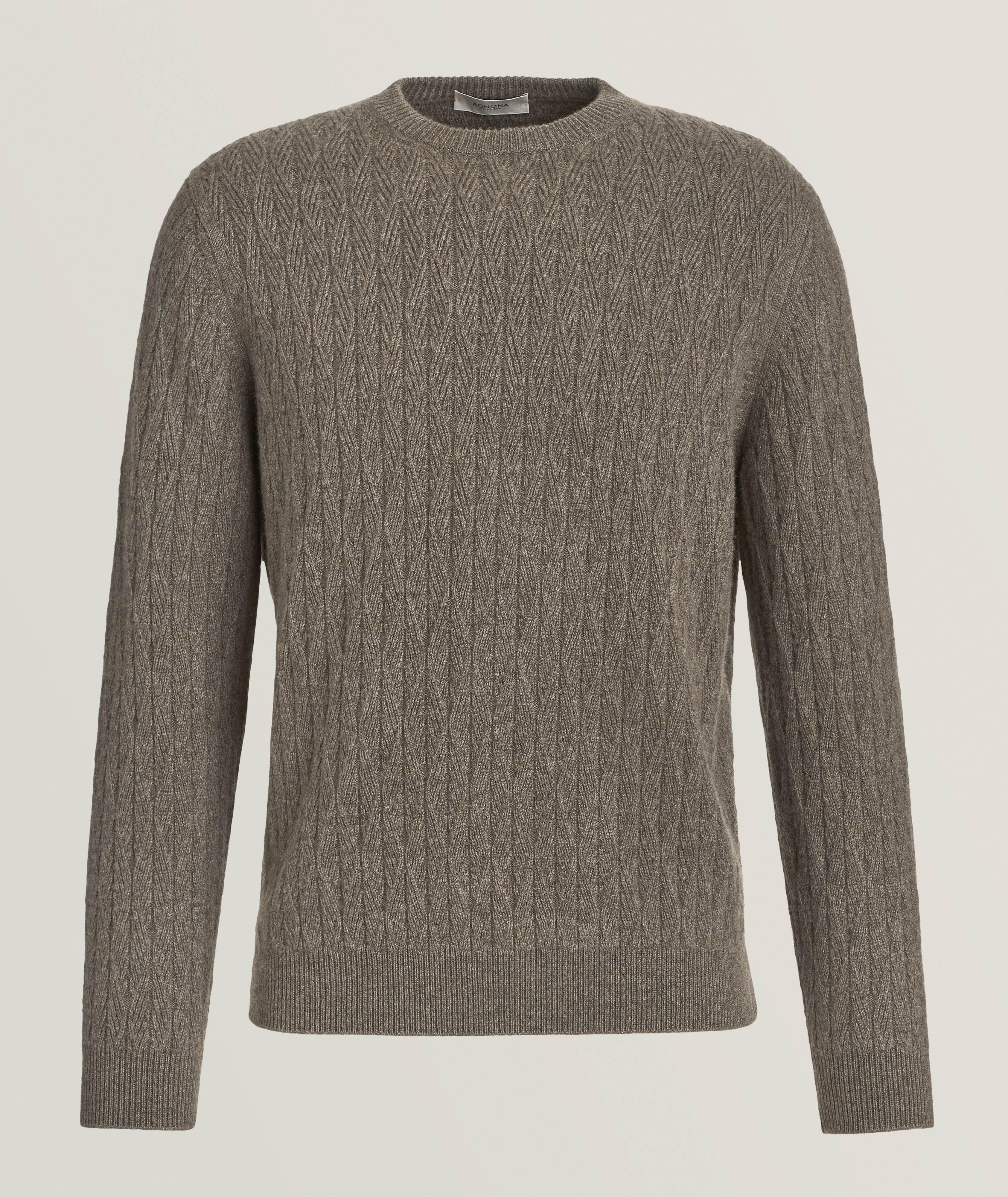 Cashmere Ribbon Cable Knit Sweater image 0