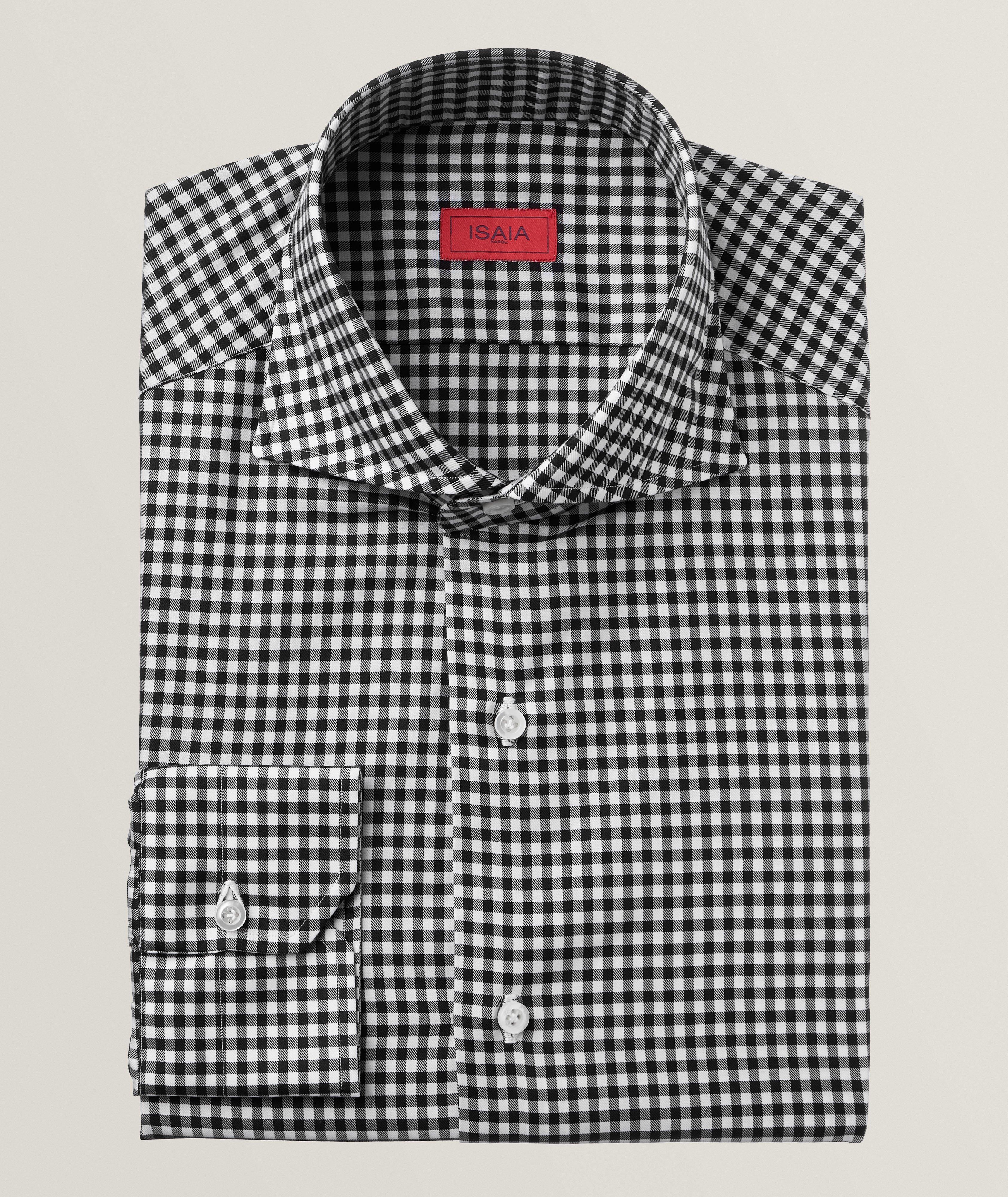 Gingham Check Cotton Dress Shirt image 0