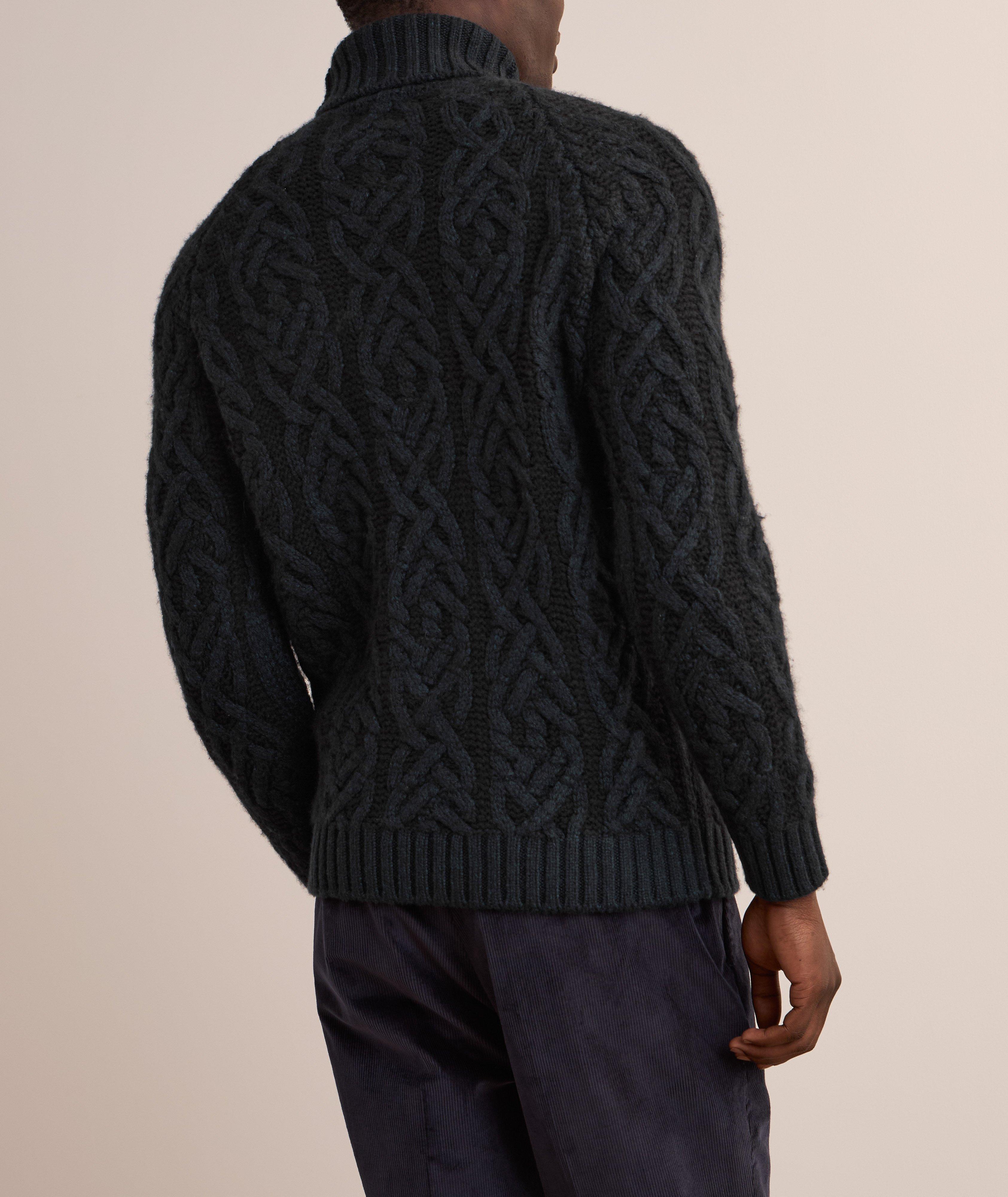 Argyle Cashmere-Wool Turtleneck  image 2