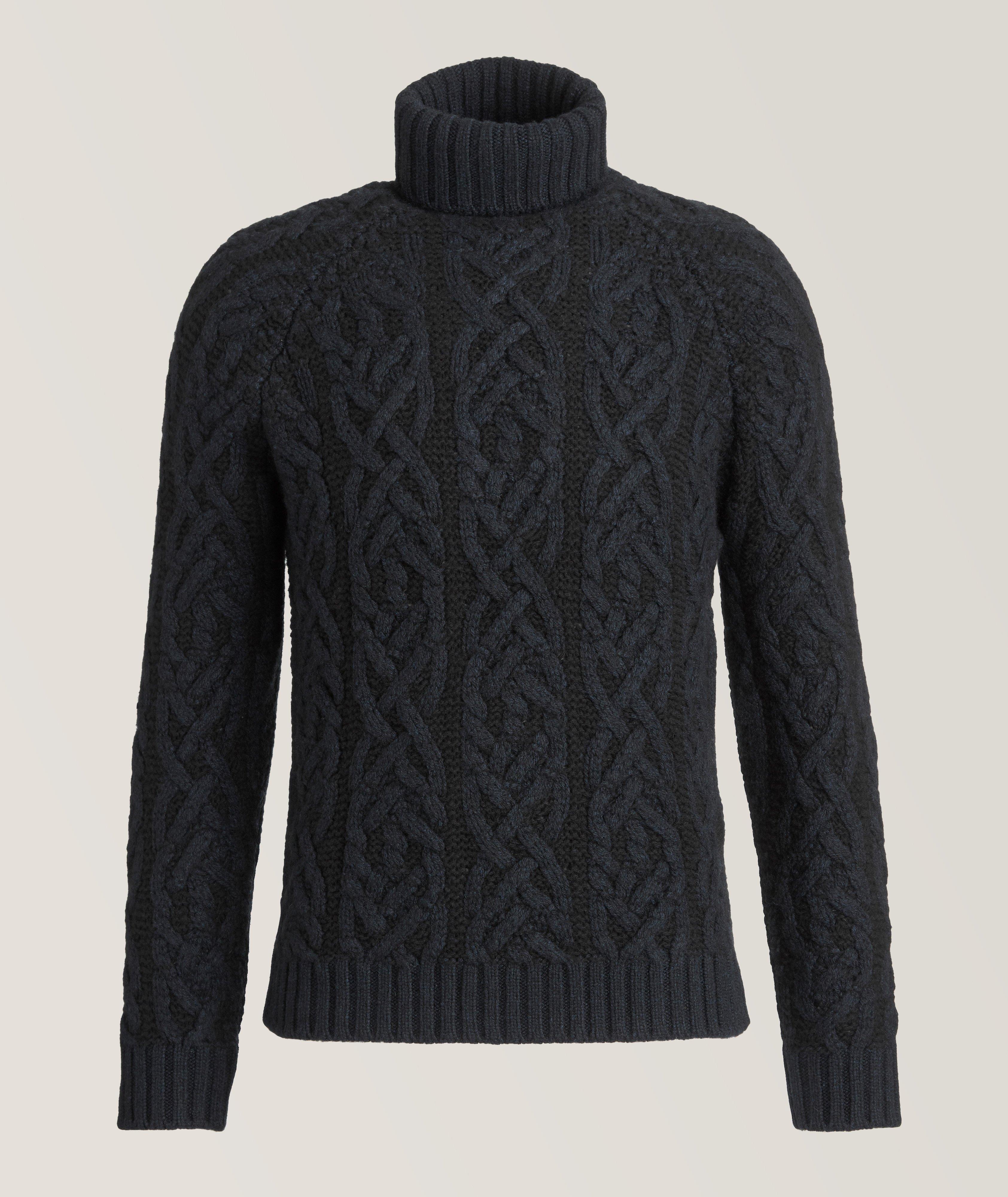 Argyle Cashmere-Wool Turtleneck  image 0