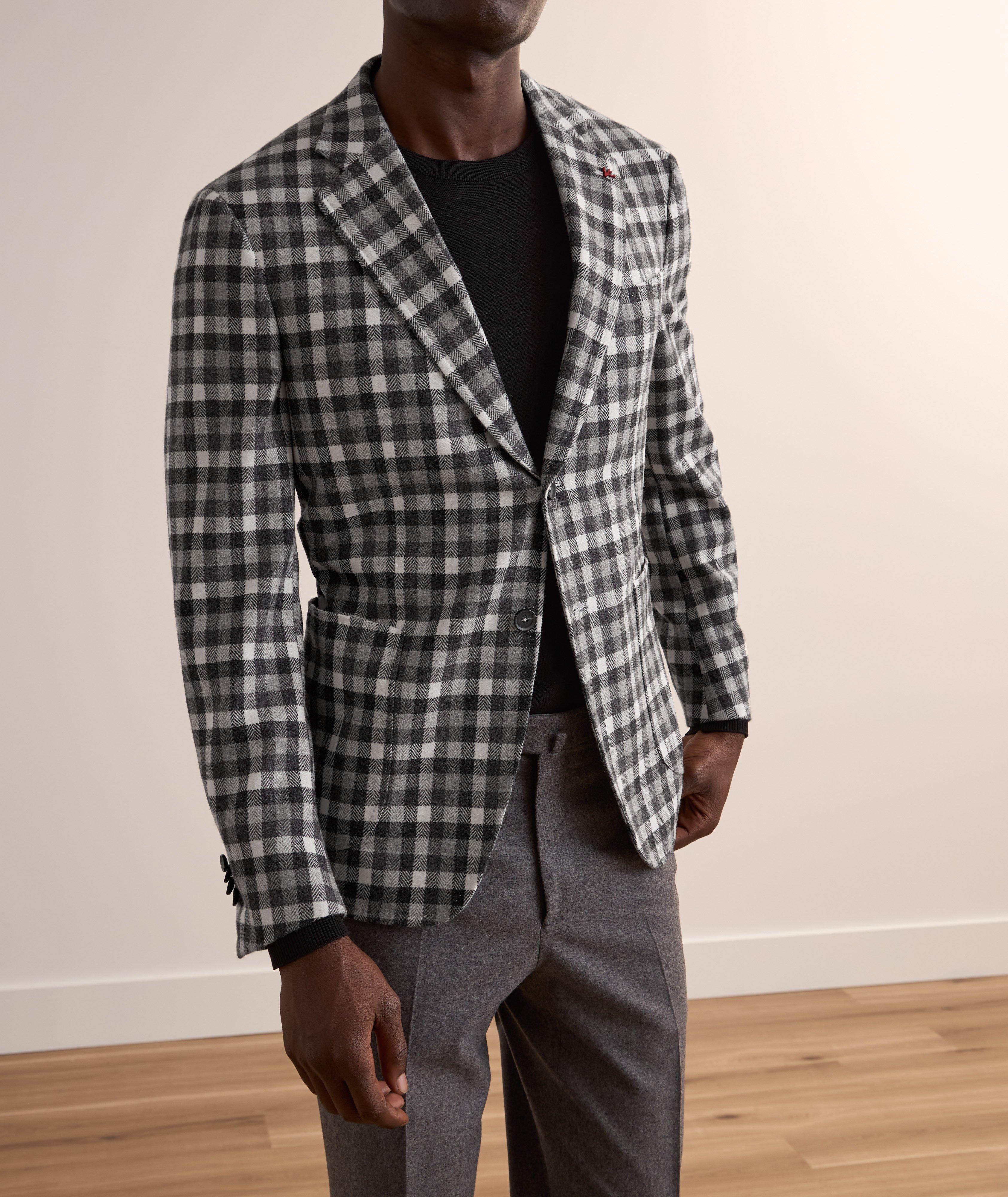 Check Wool-Cashmere Sport Jacekt  image 1