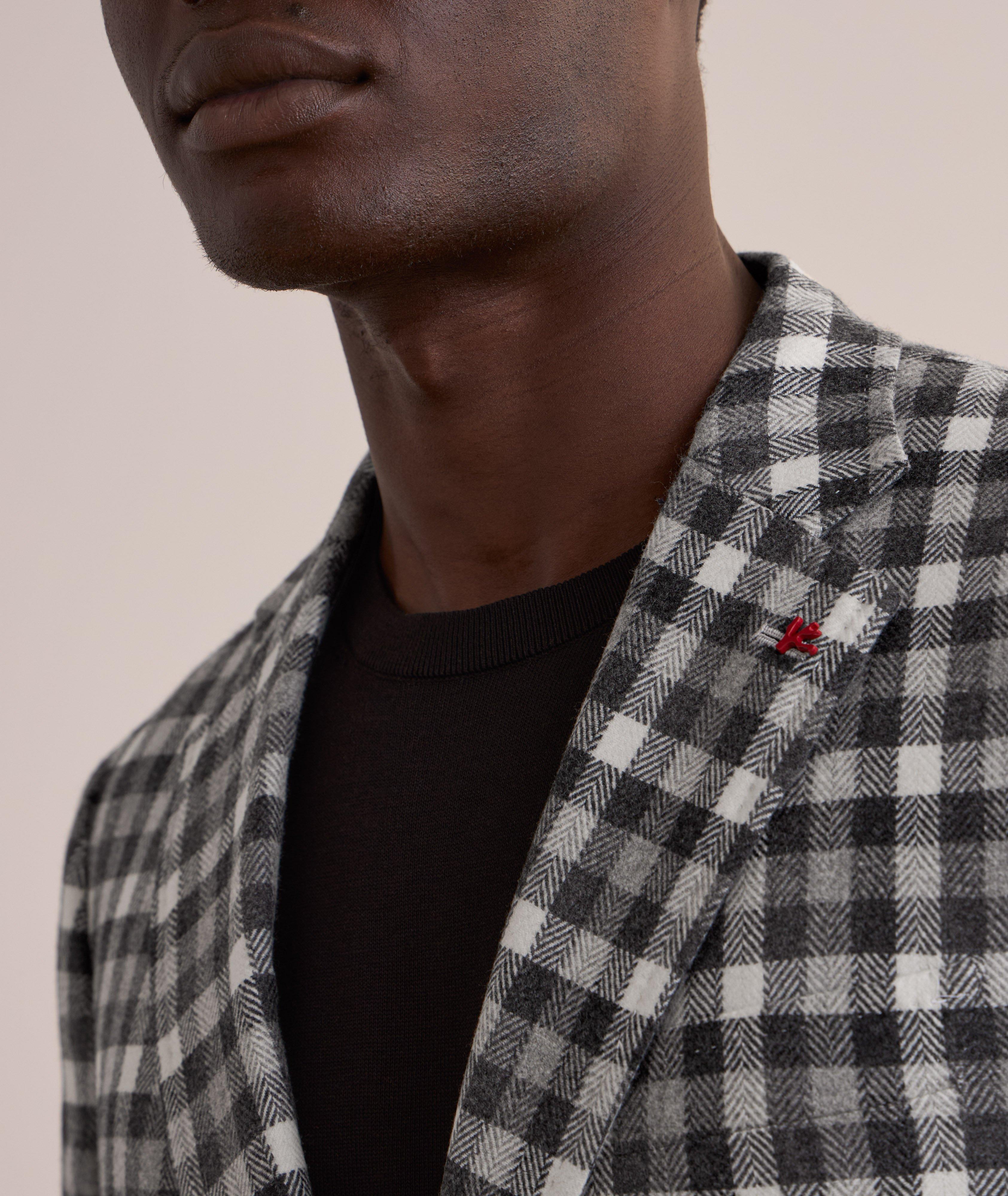 Check Wool-Cashmere Sport Jacekt  image 3