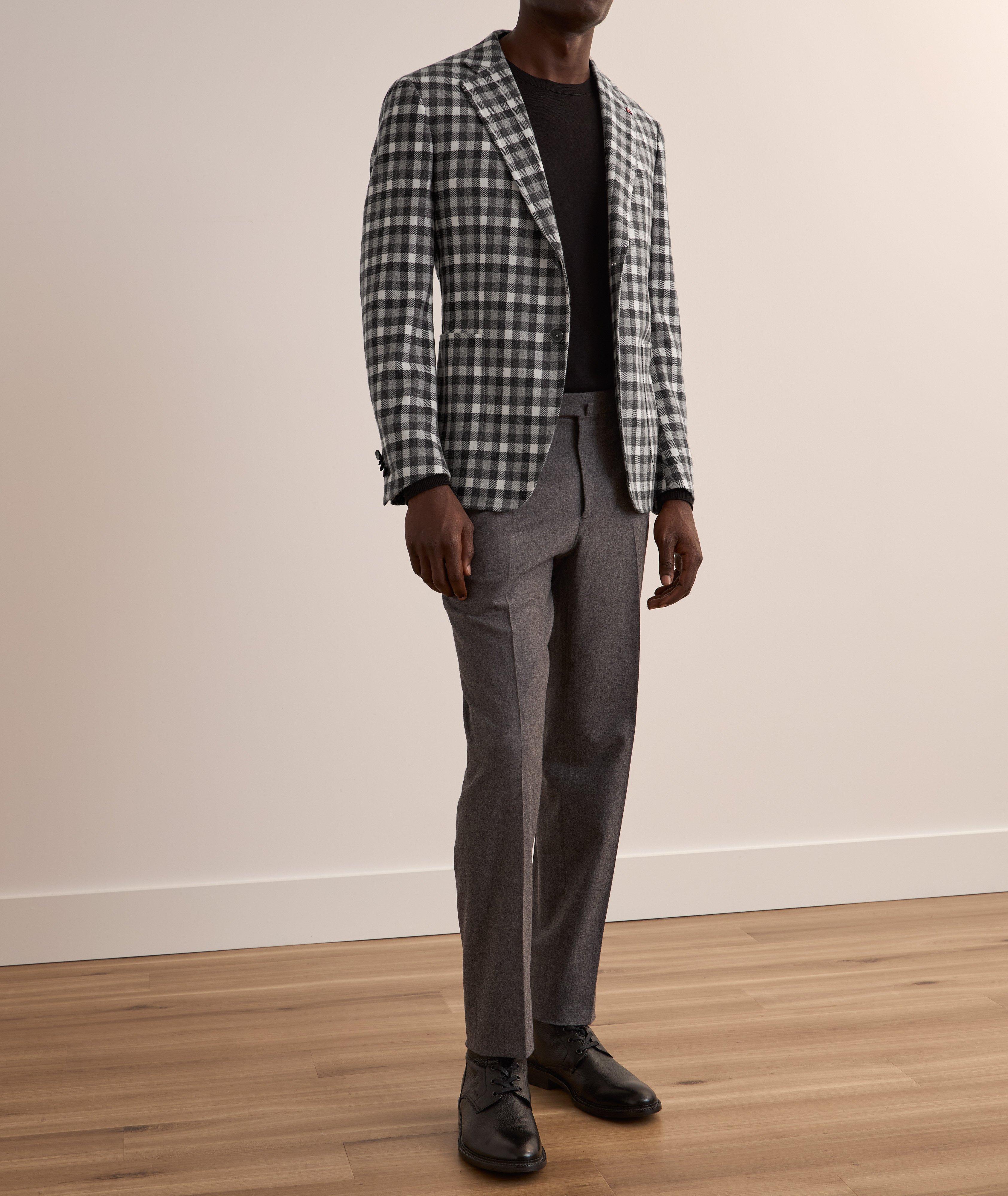 Check Wool-Cashmere Sport Jacekt  image 4