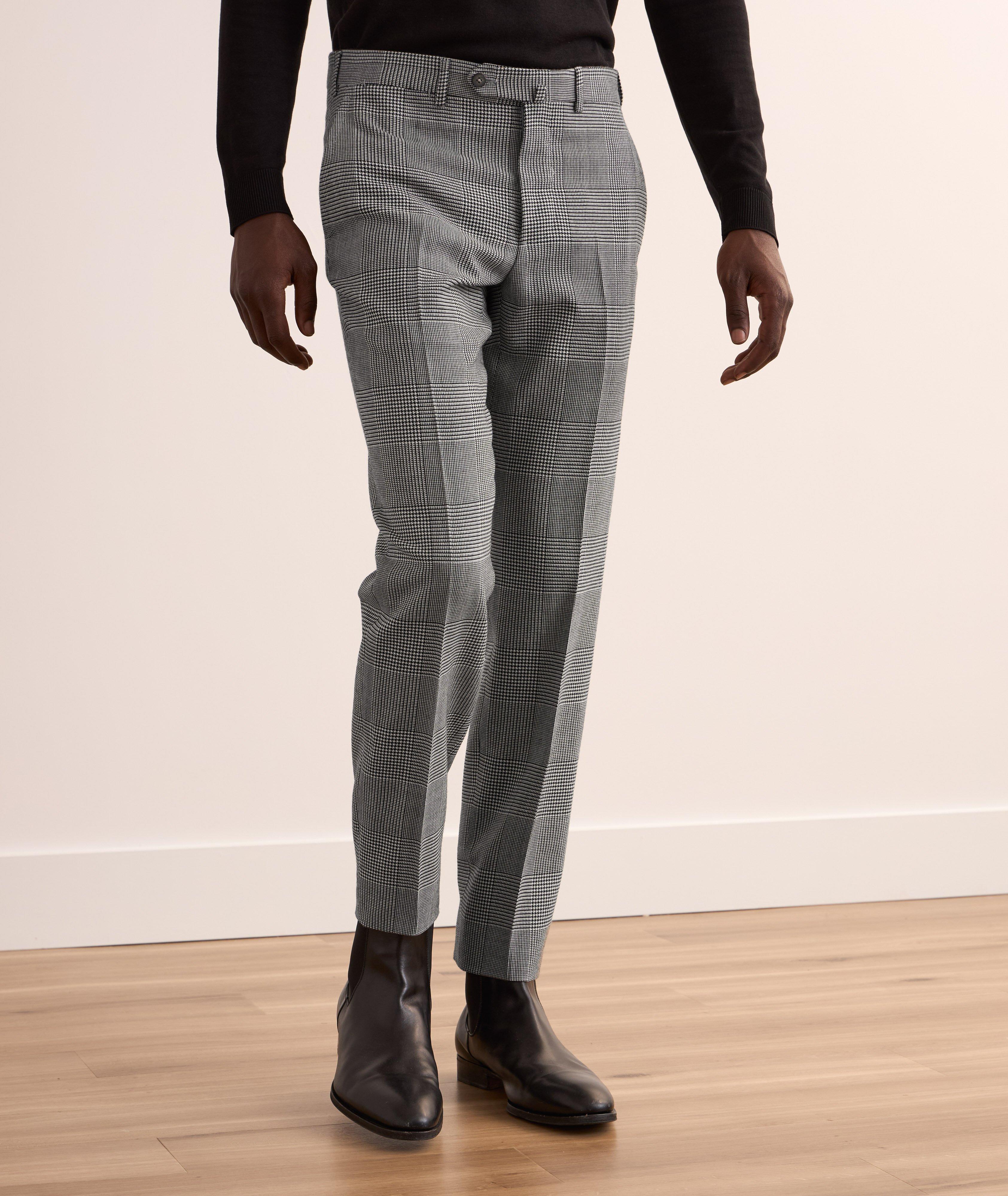 Pantalon en laine à carreaux prince-de-Galles image 1