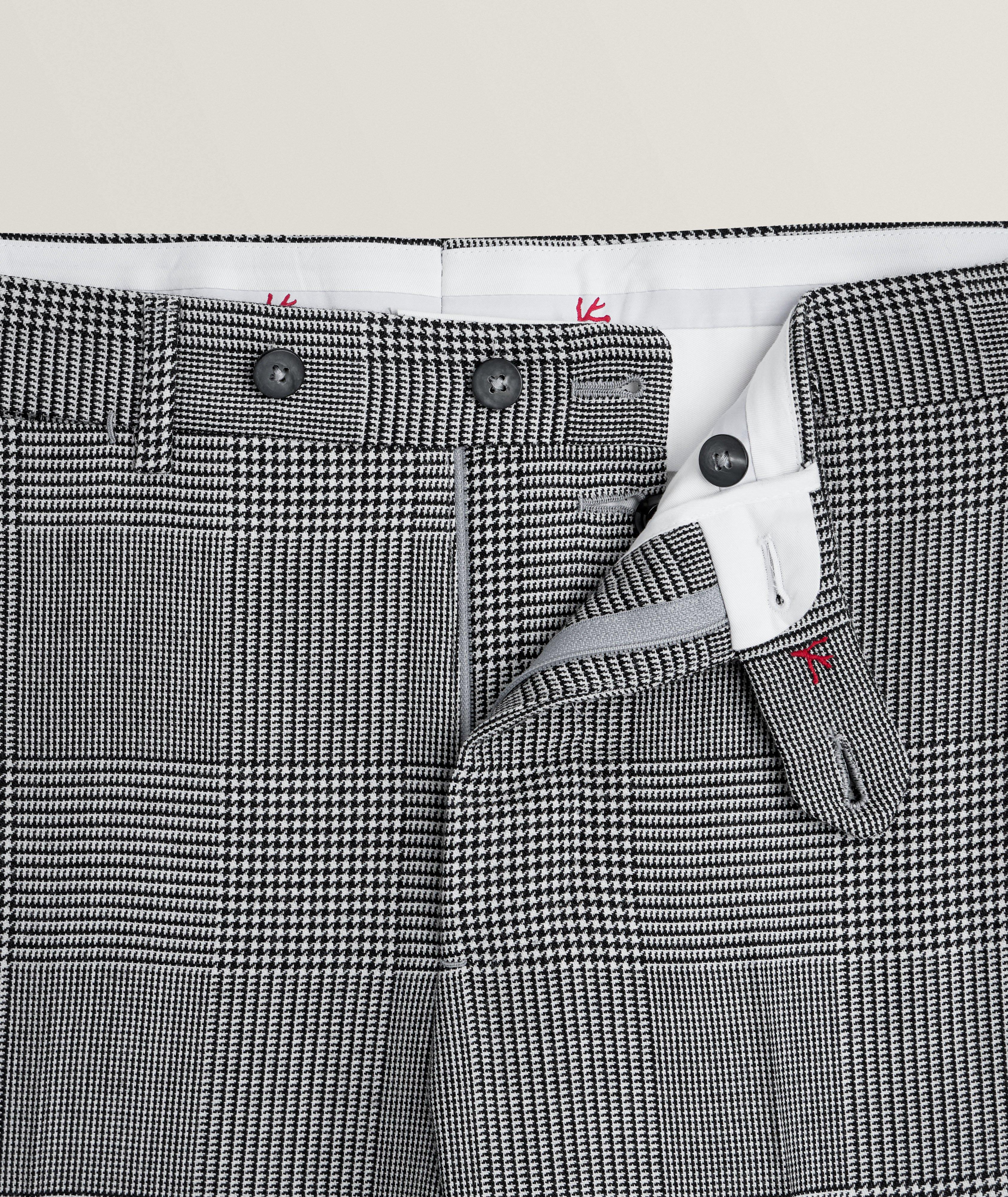 Pantalon en laine à carreaux prince-de-Galles image 4