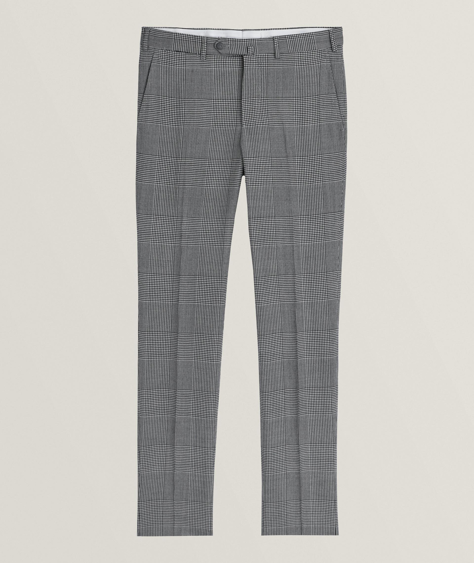 Pantalon en laine à carreaux prince-de-Galles image 0