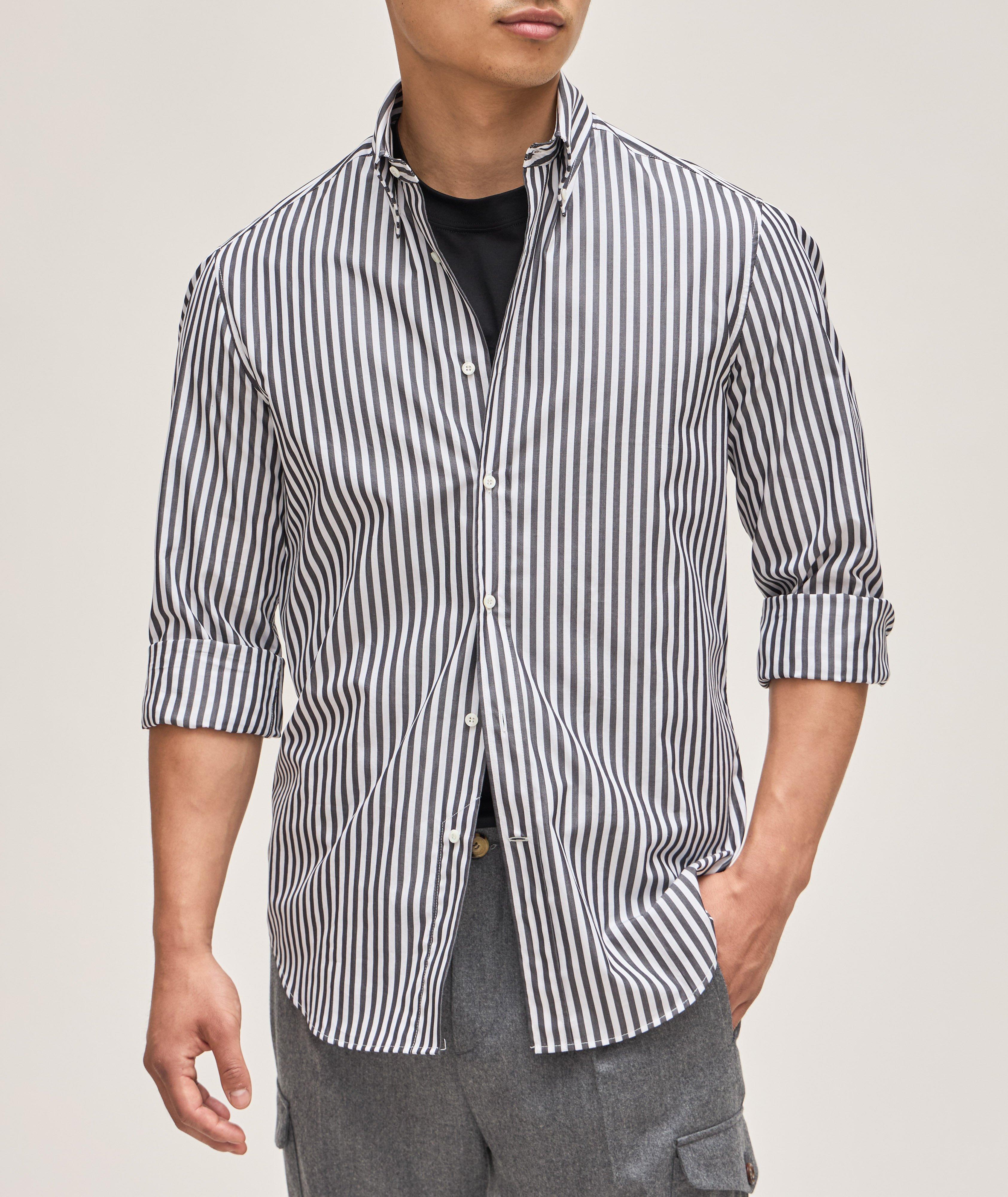 Basic Fit Bengal Stripe Oxford Cotton Shirt  image 1