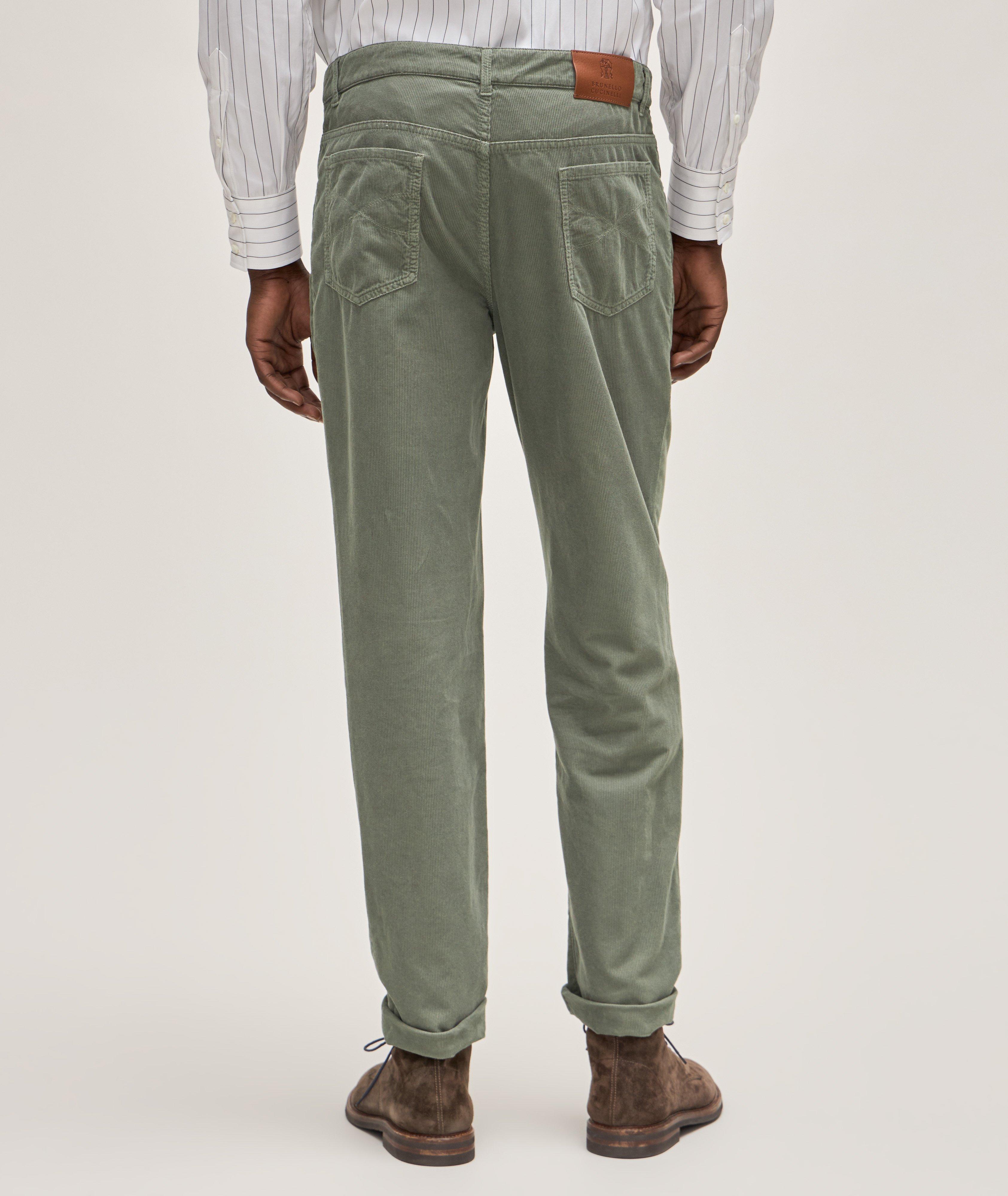 Italian Fit Cotton Corduroy Pants  image 2