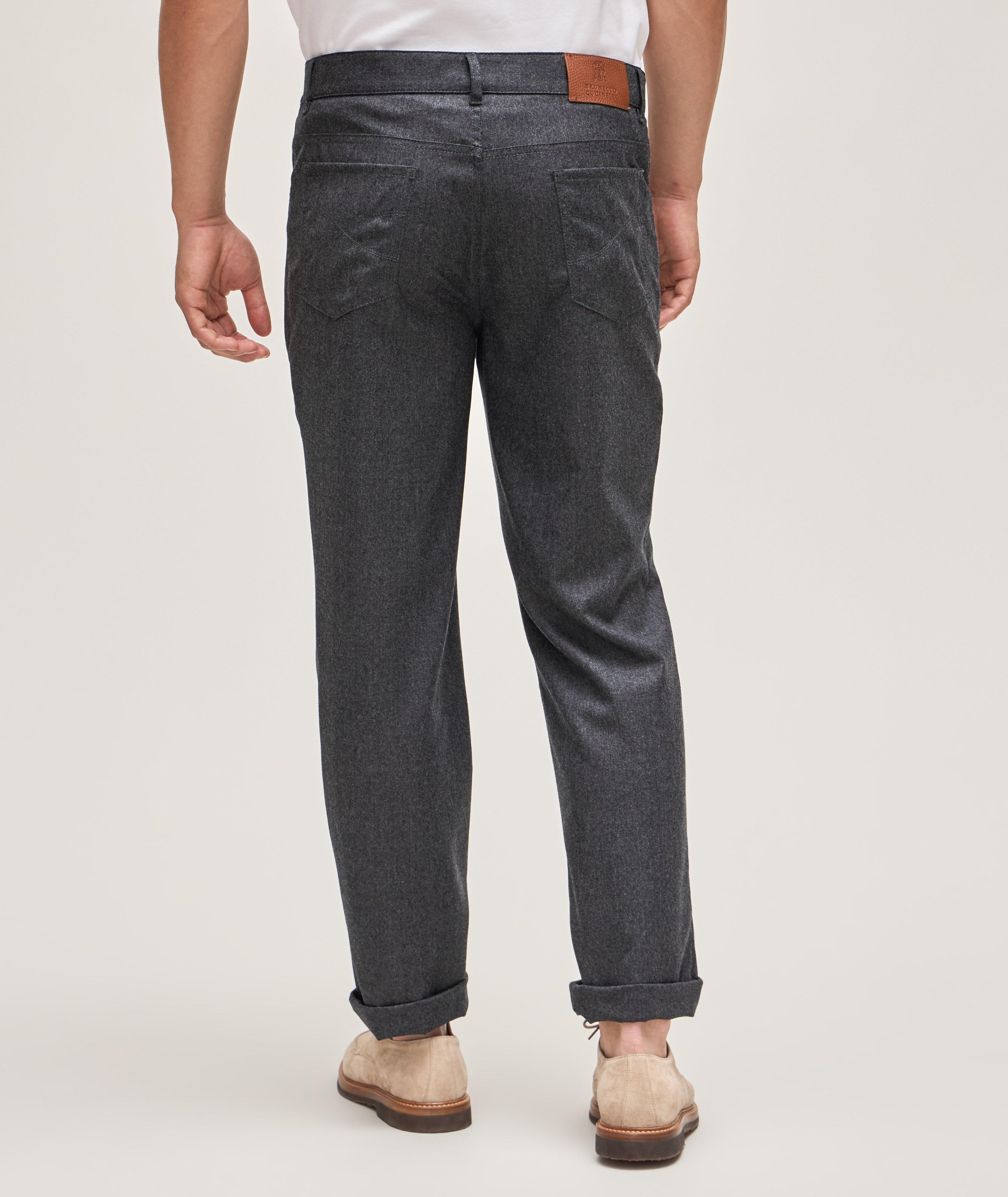 Pantalon en laine vierge de coupe italienne image 2