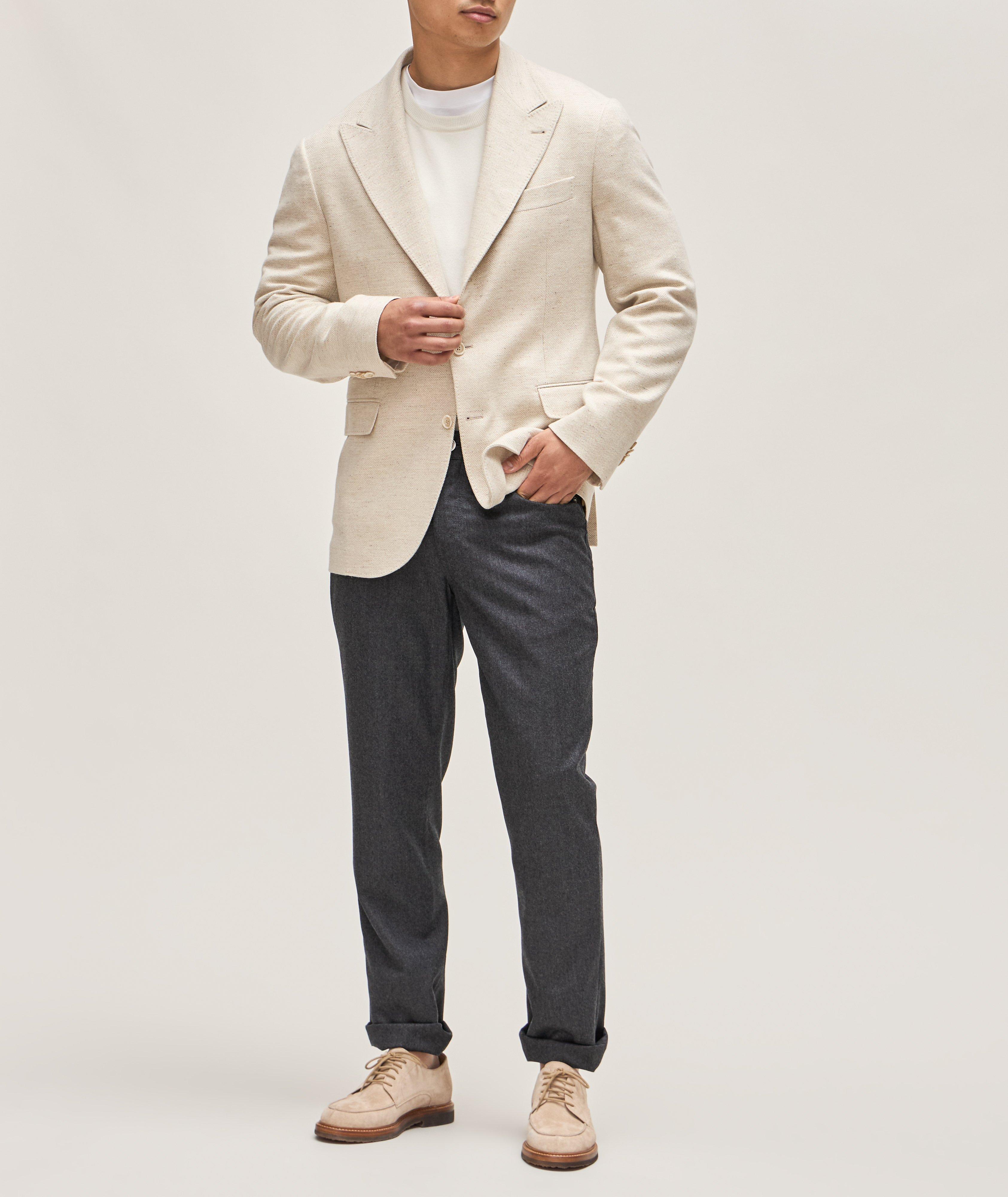 Italian-Fit Virgin Wool Pants  image 3