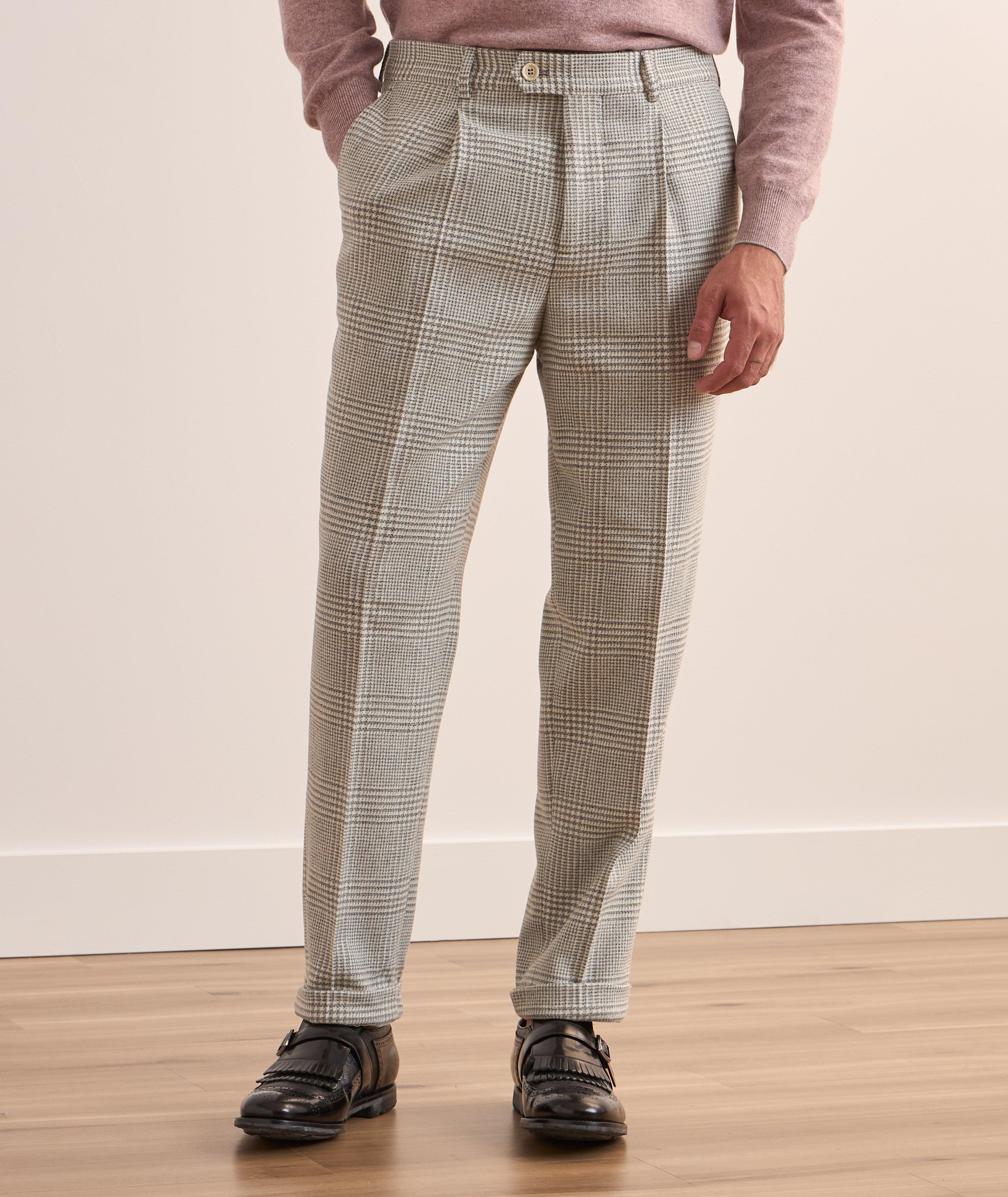 Prince of Wales Wool-Cashmere Pants  image 2