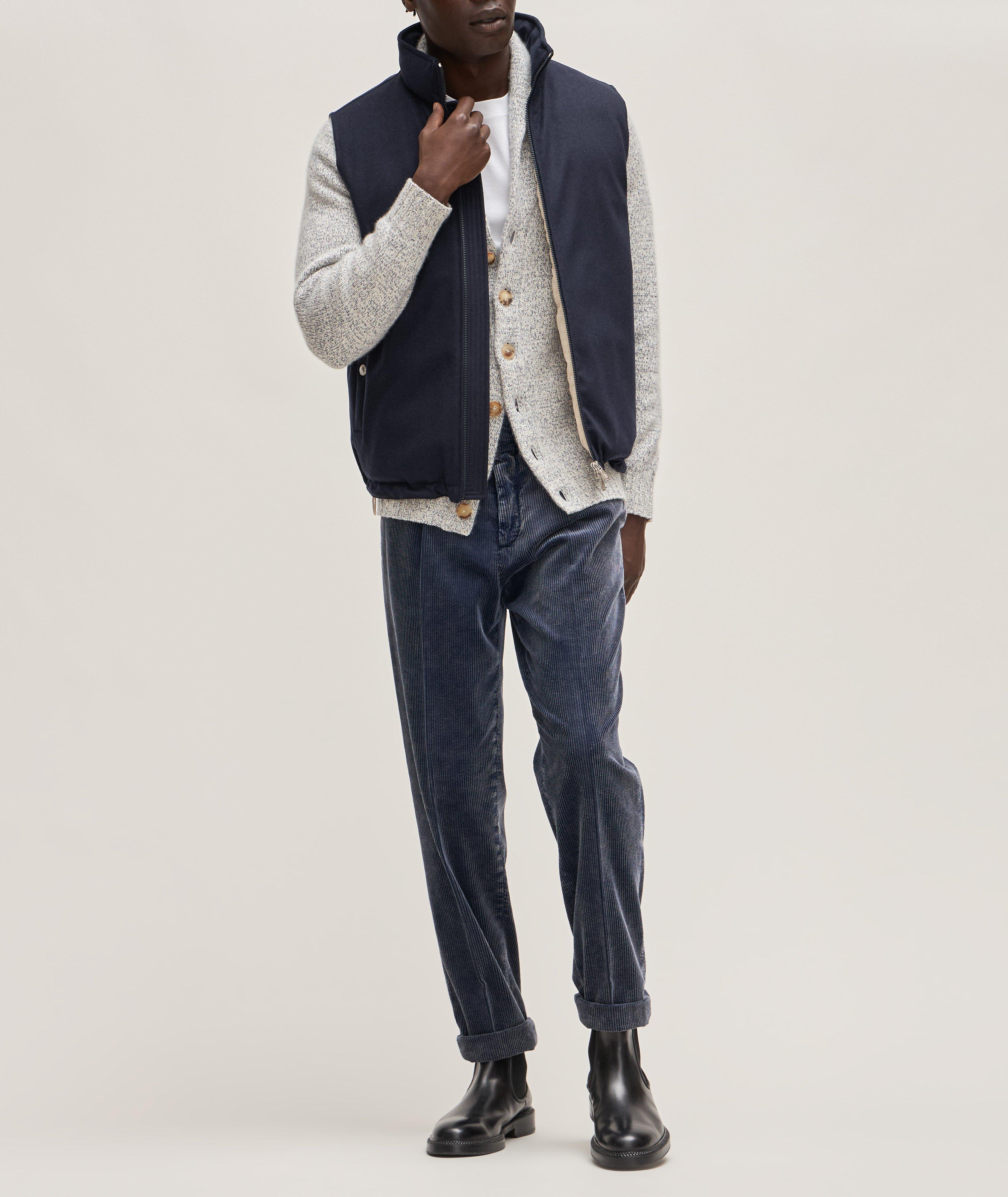 Leisure-Fit Pleated Corduroy Pants image 3