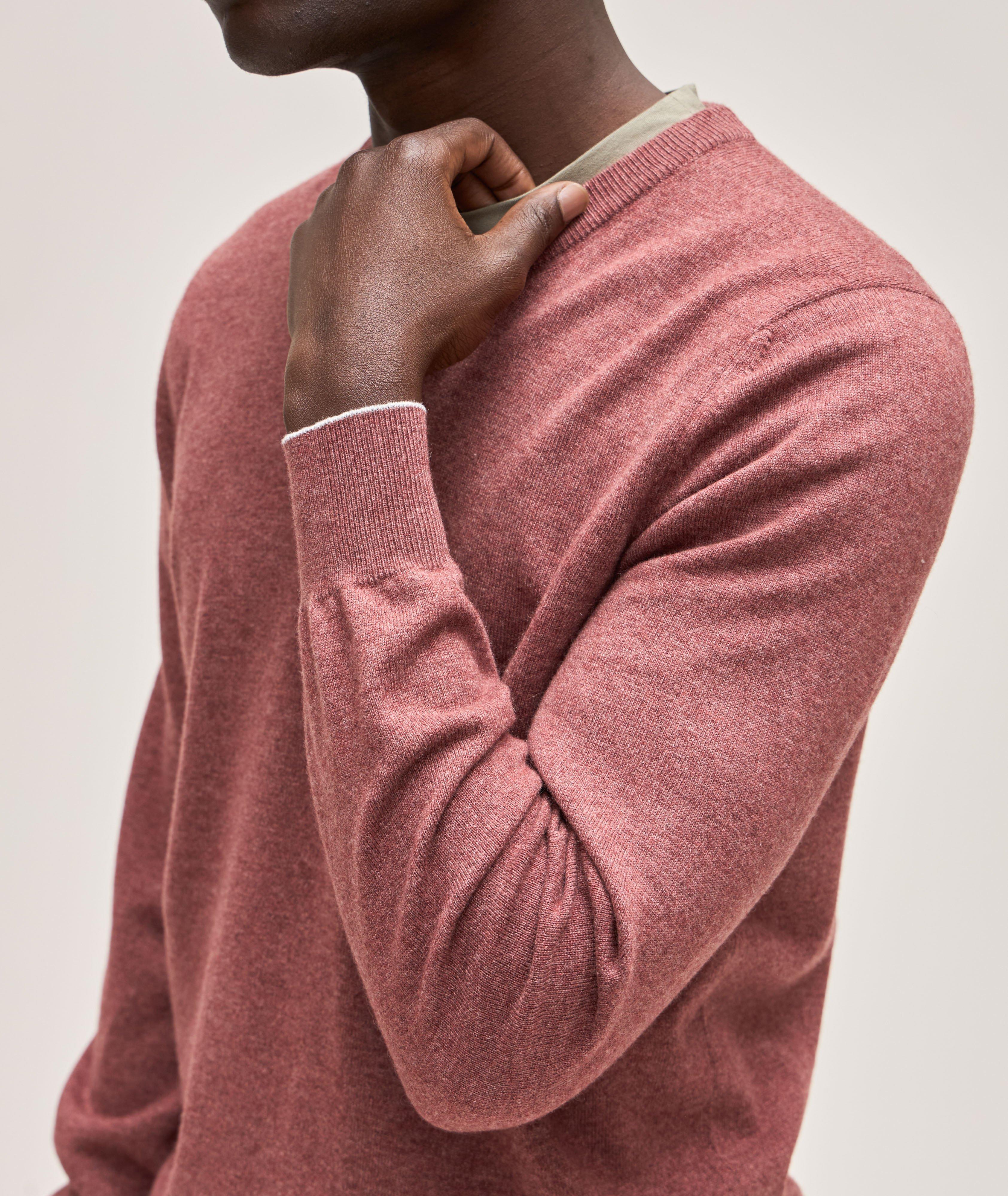 Mini Herringbone Cashmere Sweater  image 3