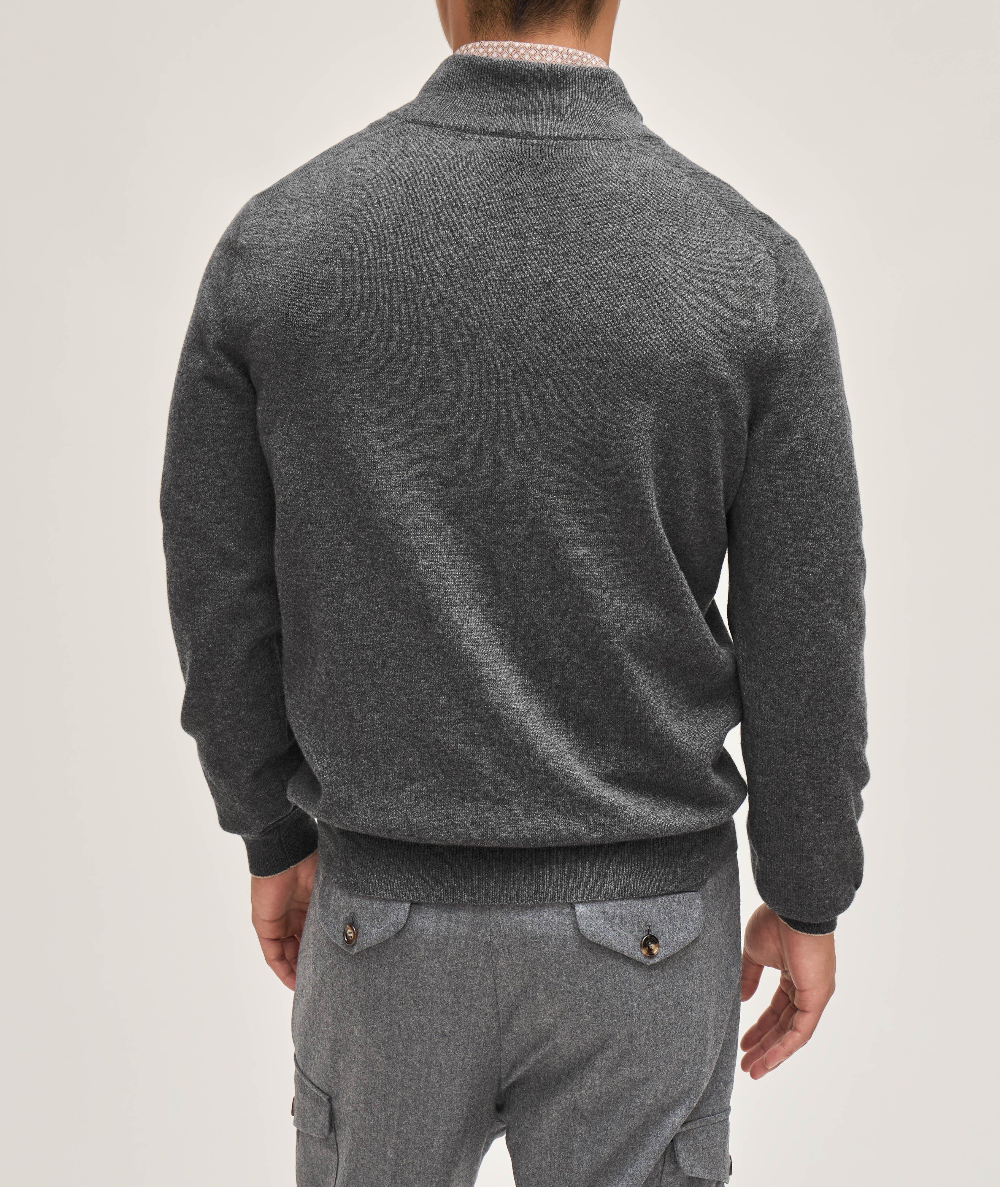 Quarter-Zip Cashmere Sweater image 2