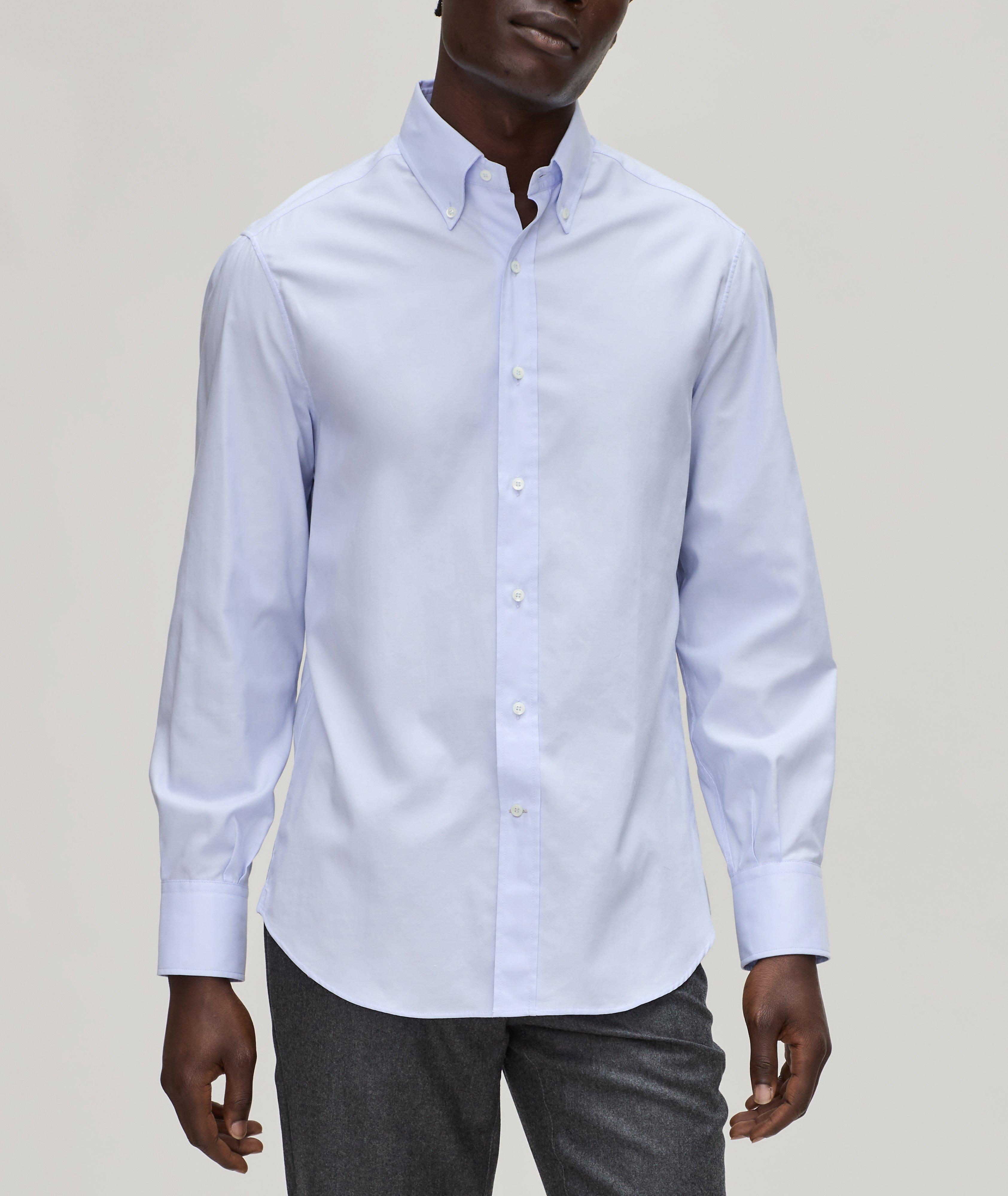 Basic Fit Button-Down Cotton Oxford Shirt image 1