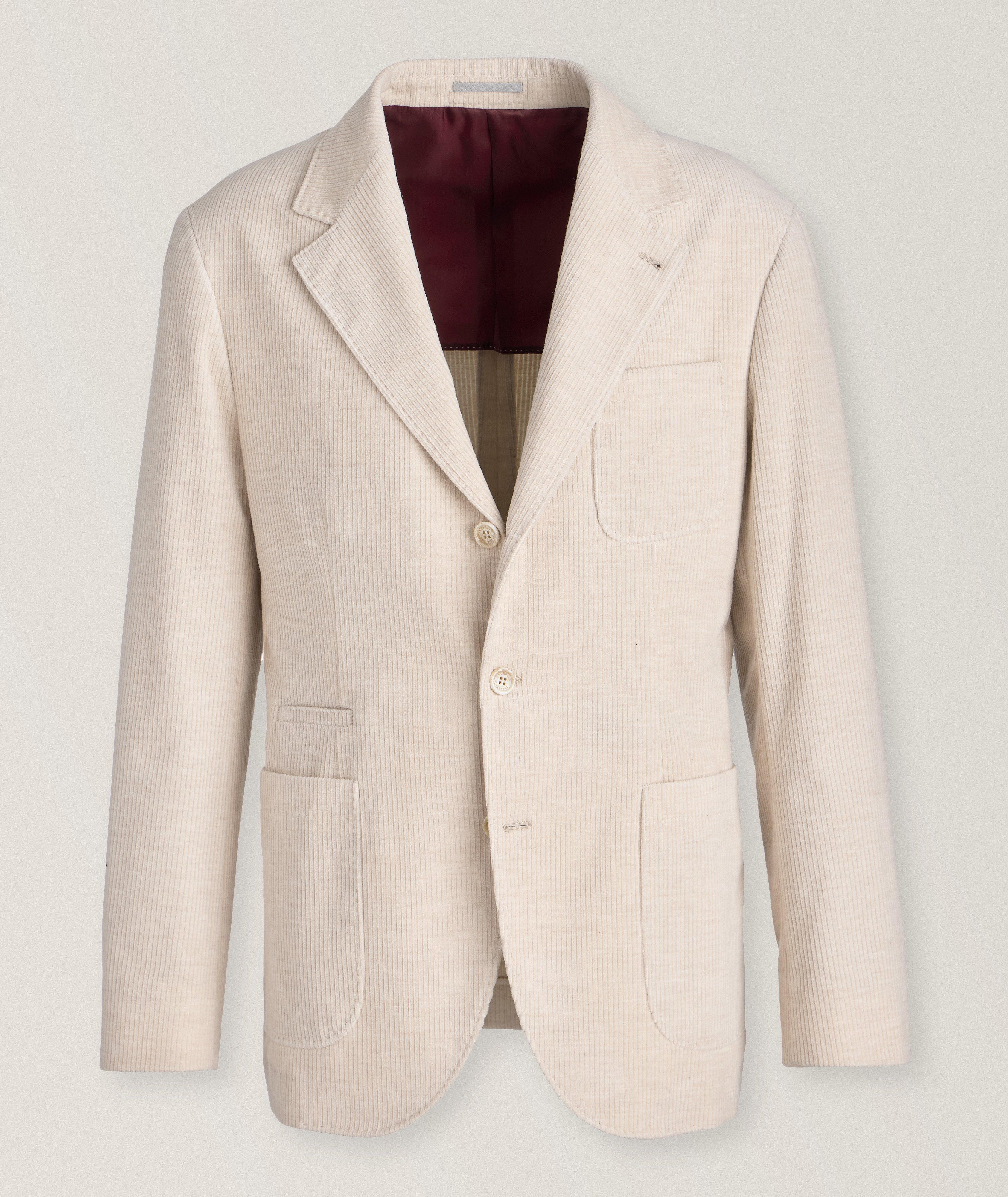 Brunello Cucinelli Corduroy Cotton-Cashmere Sport Jacket 