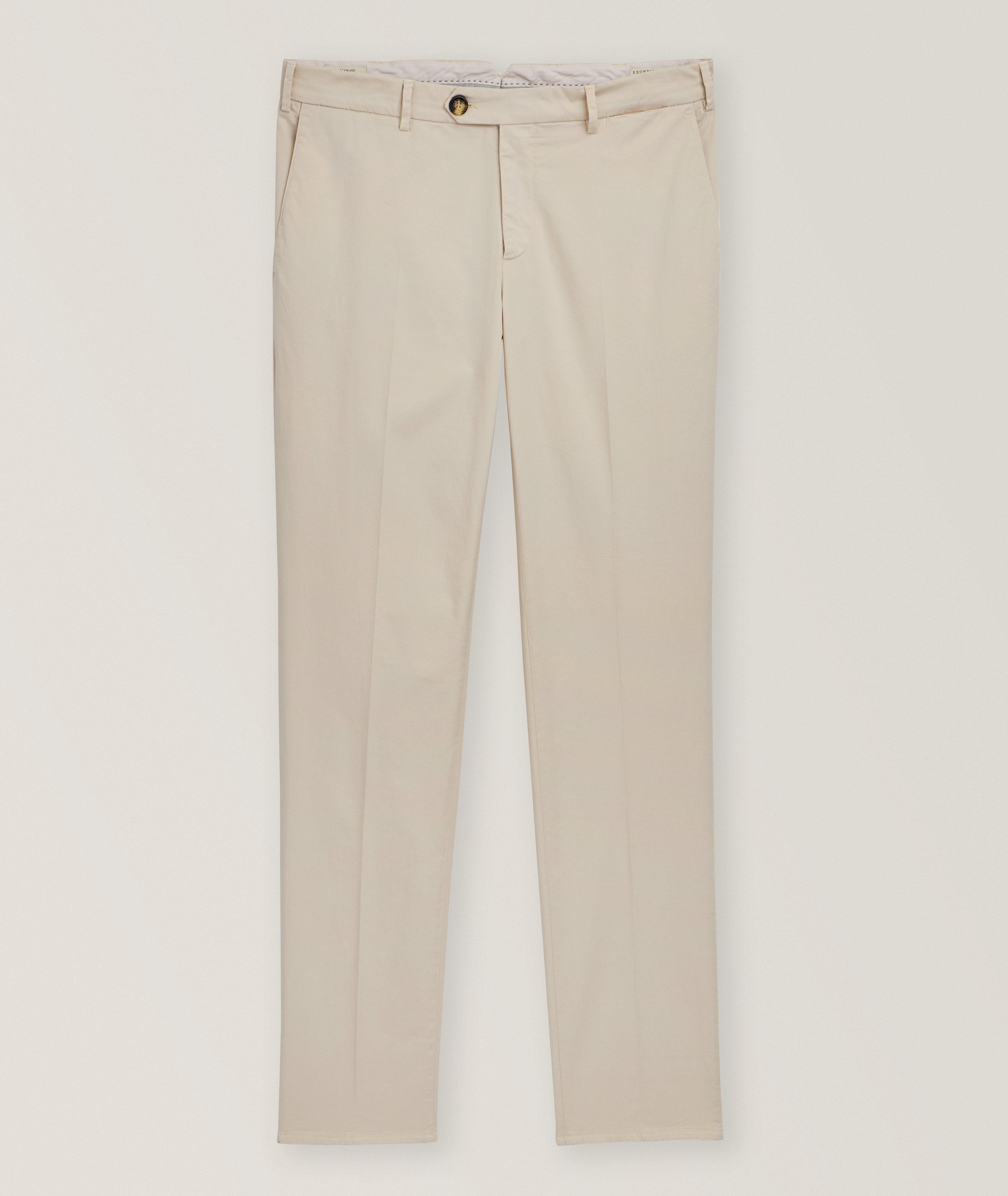 Brunello Cucinelli Chino en coton extensible