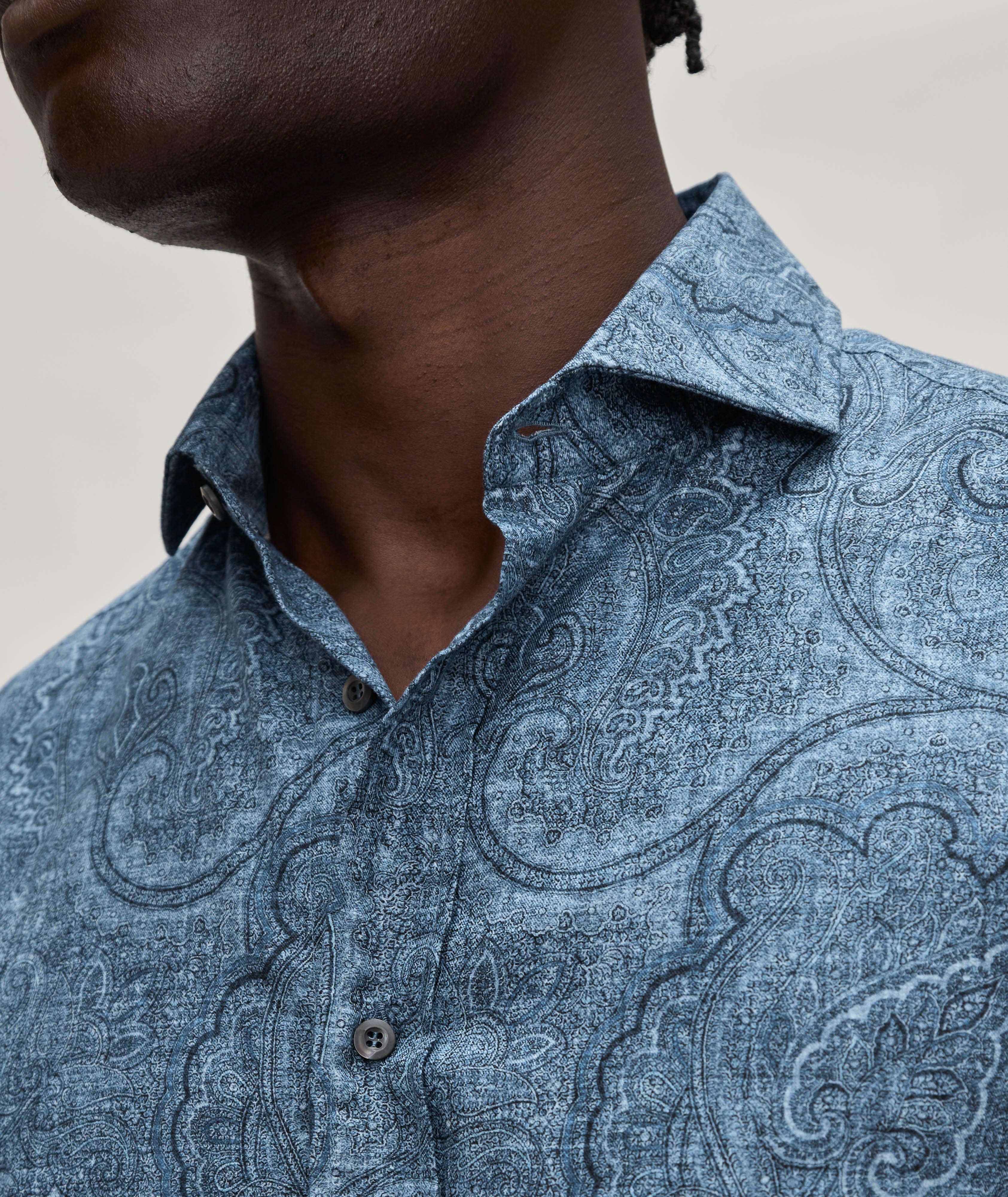 Easy Fit Paisley Cotton Shirt  image 3