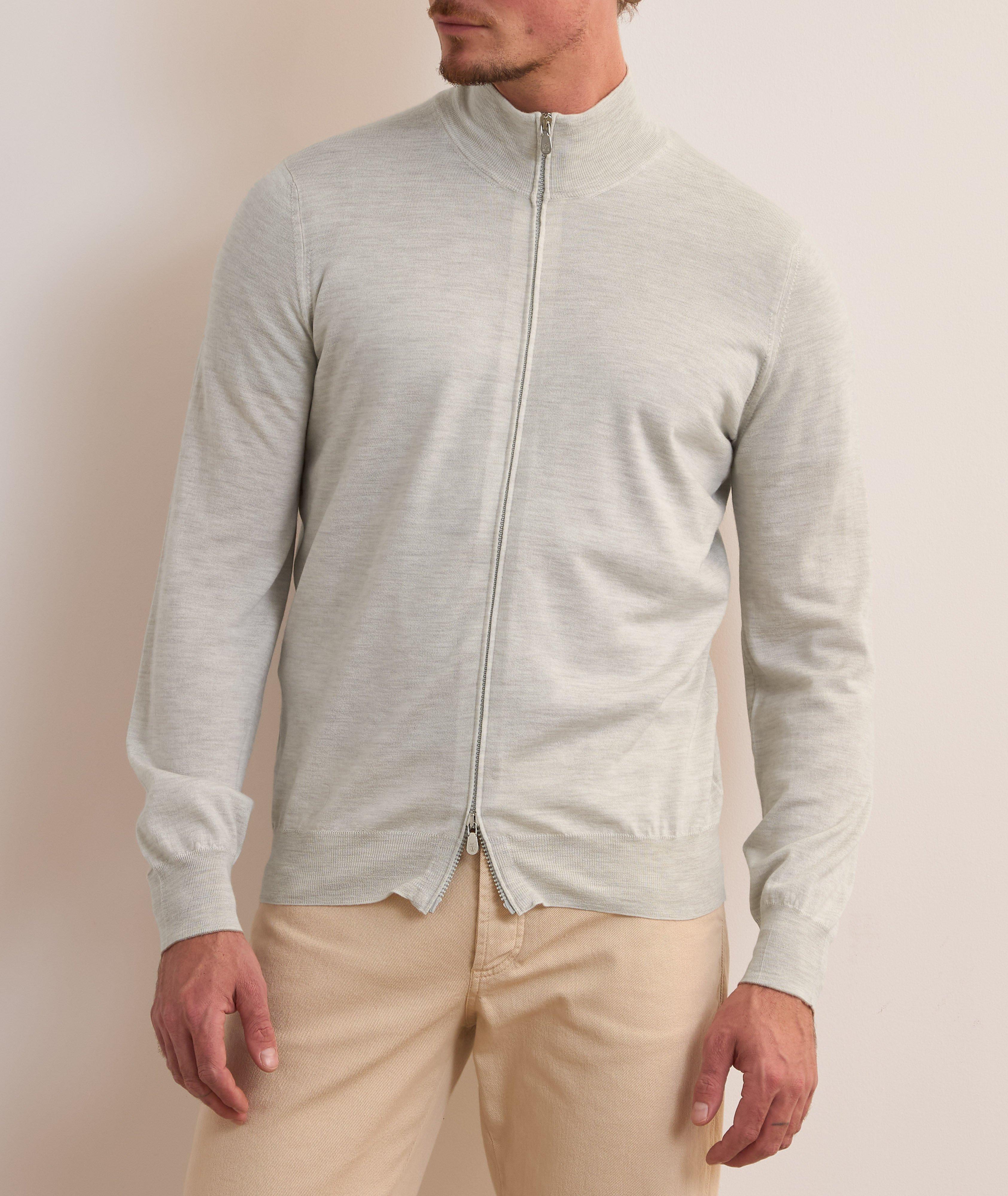 Wool-Cashmere Full-Zip Sweater  image 1