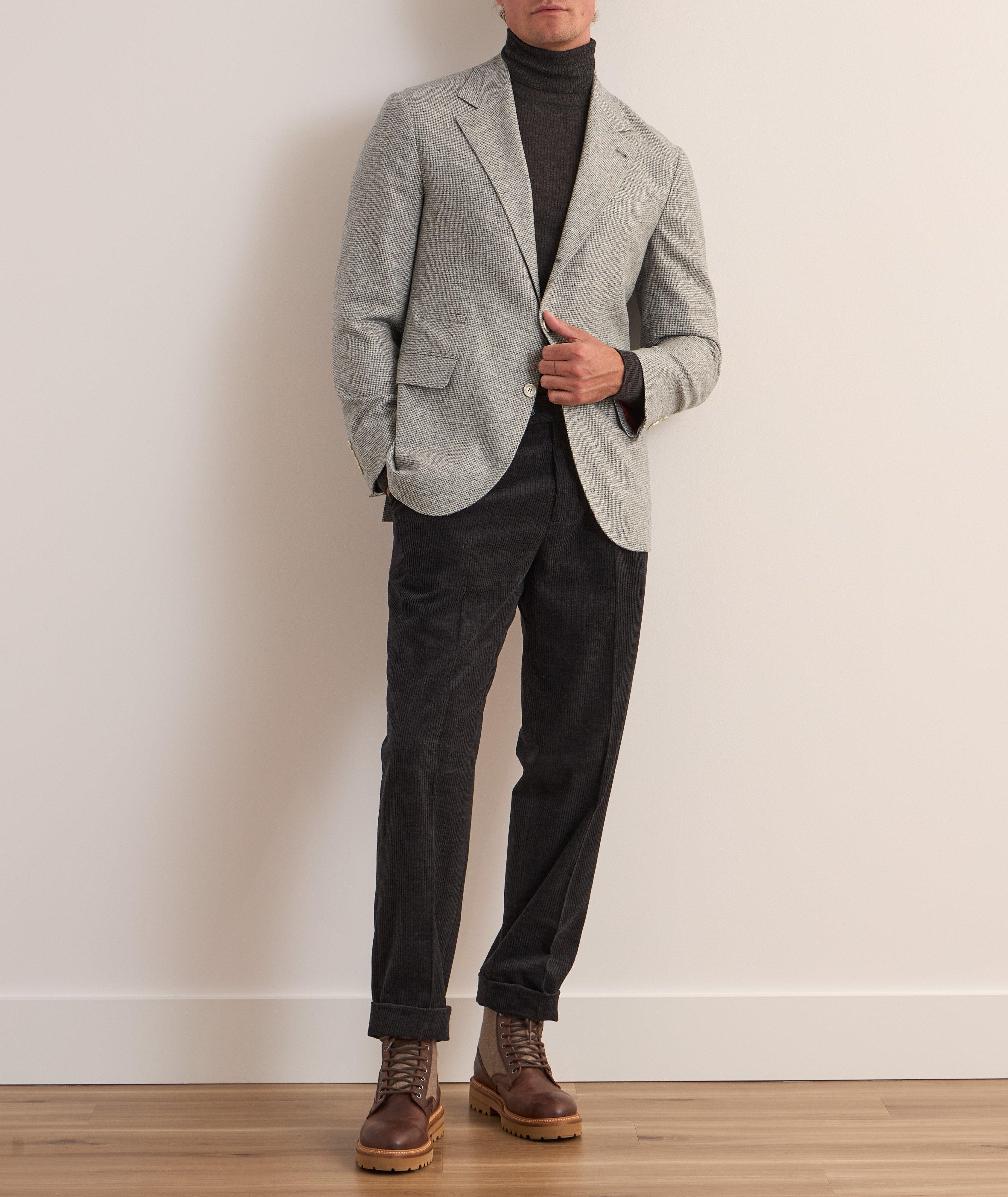 Houndstooth Silk-Blend Sport Jacket image 4
