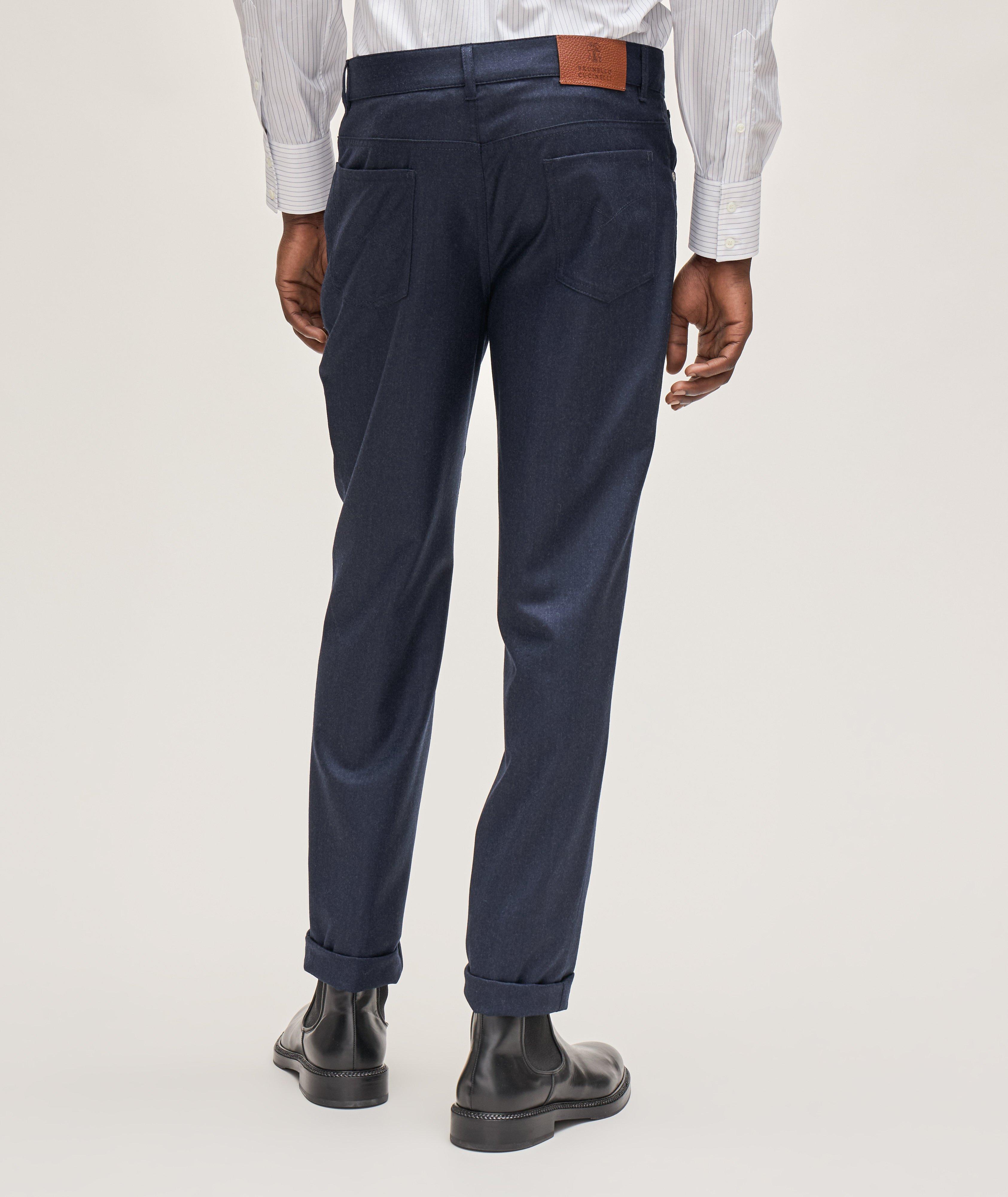 Pantalon en laine vierge de coupe italienne image 2