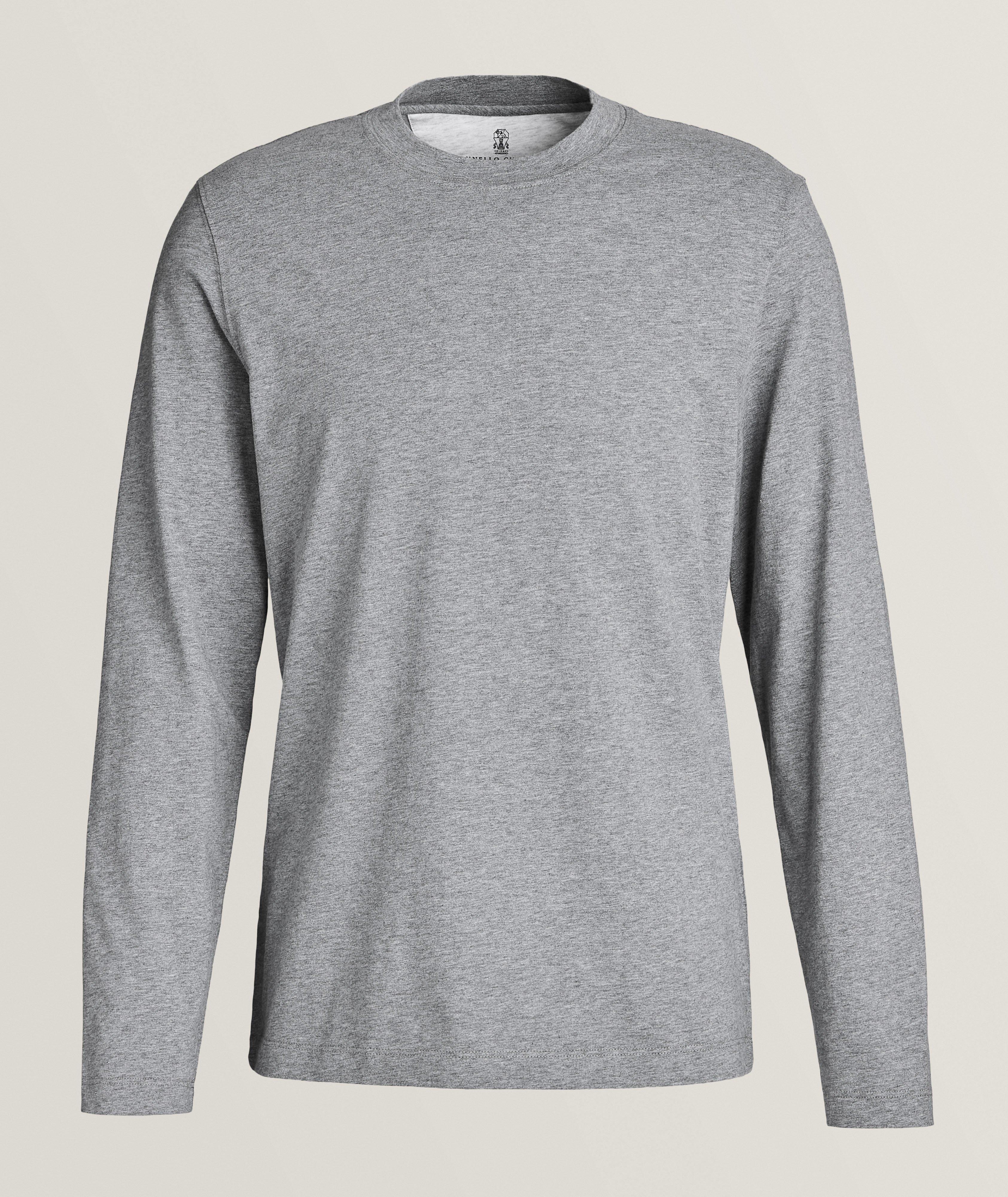 Essential Long-Sleeve Jersey Cotton T-Shirt  image 0
