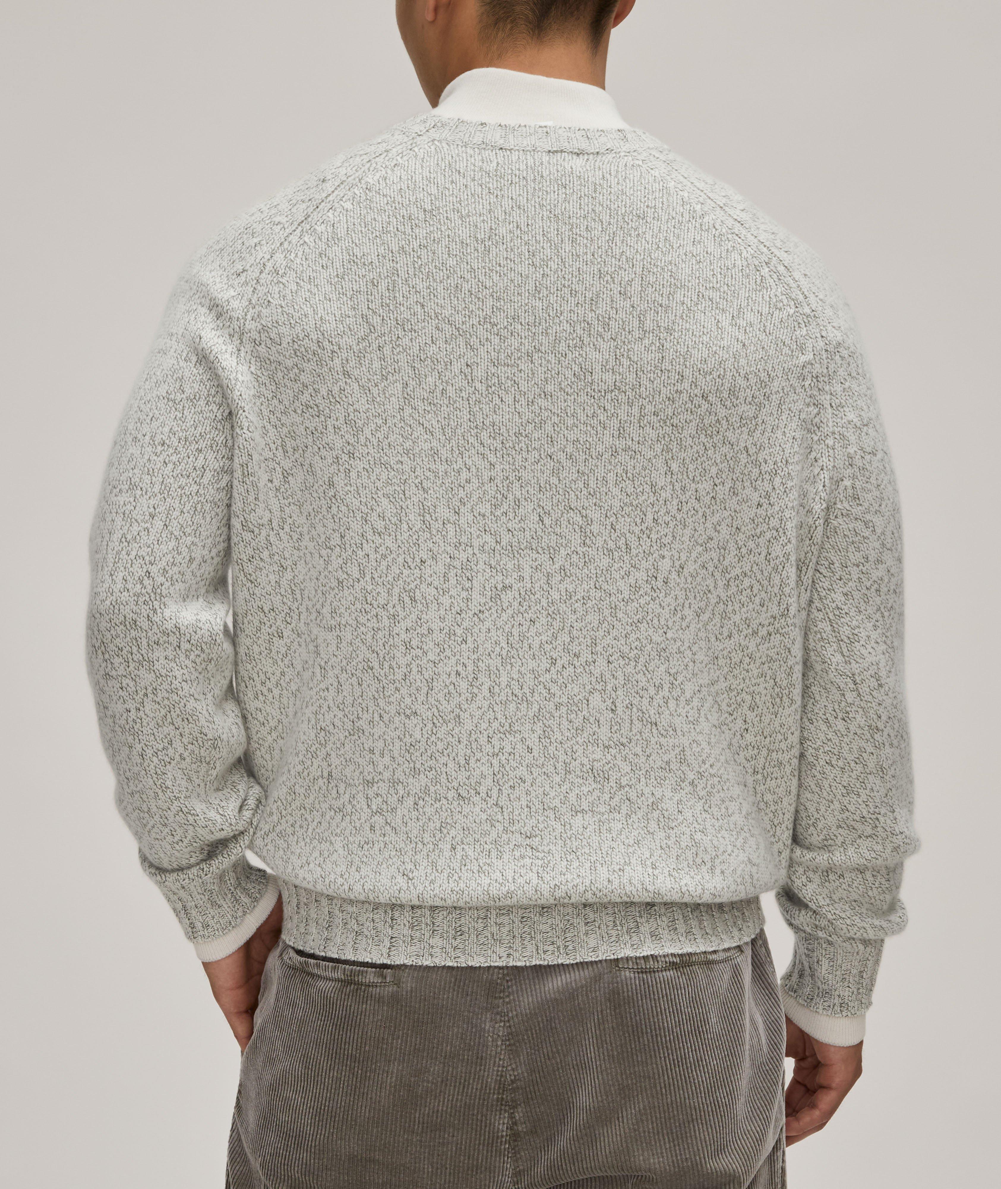 Mouliné Herringbone Knit Cashmere Sweater  image 2