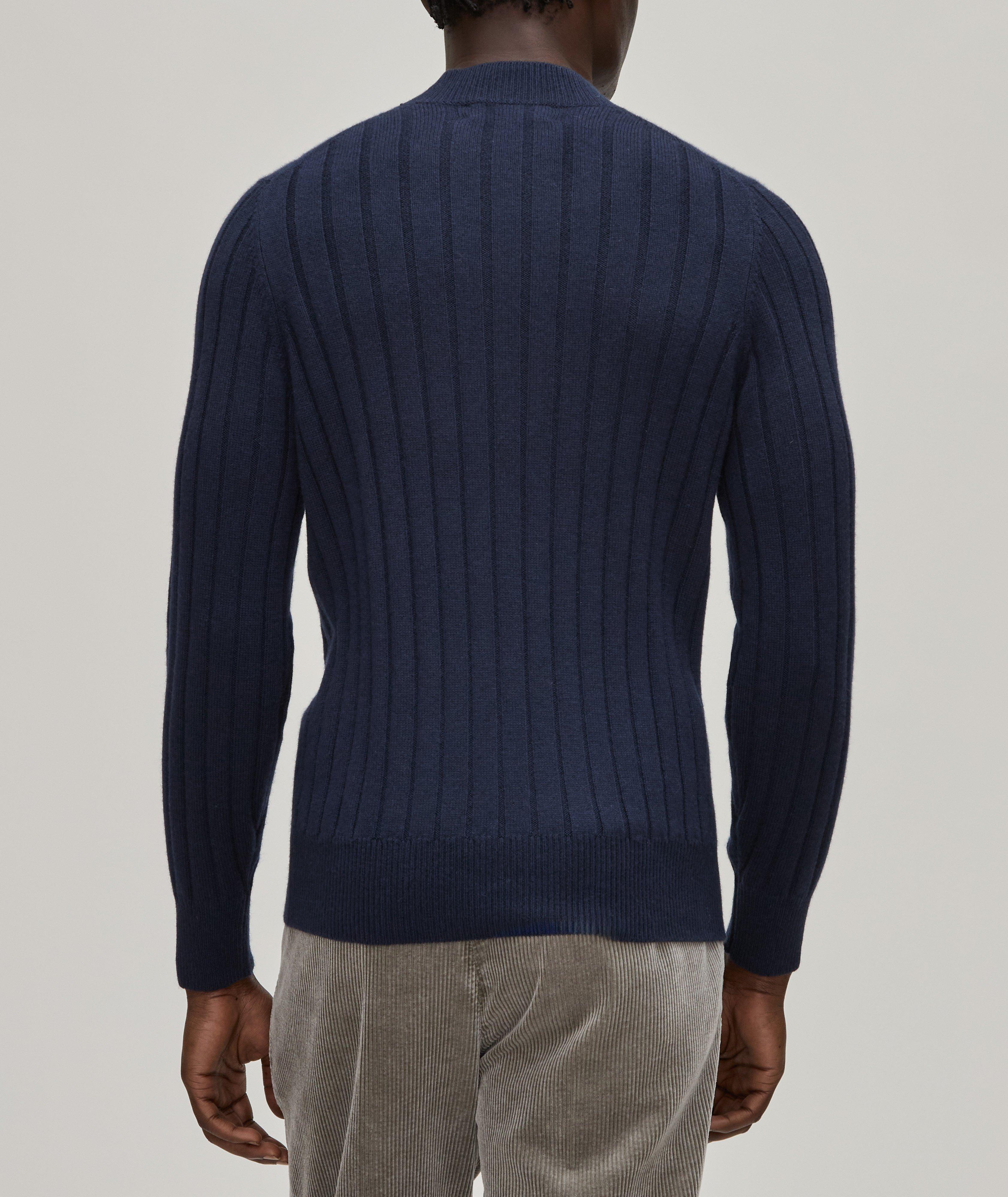 Wide Rib Knit Cashmere Sweater image 2