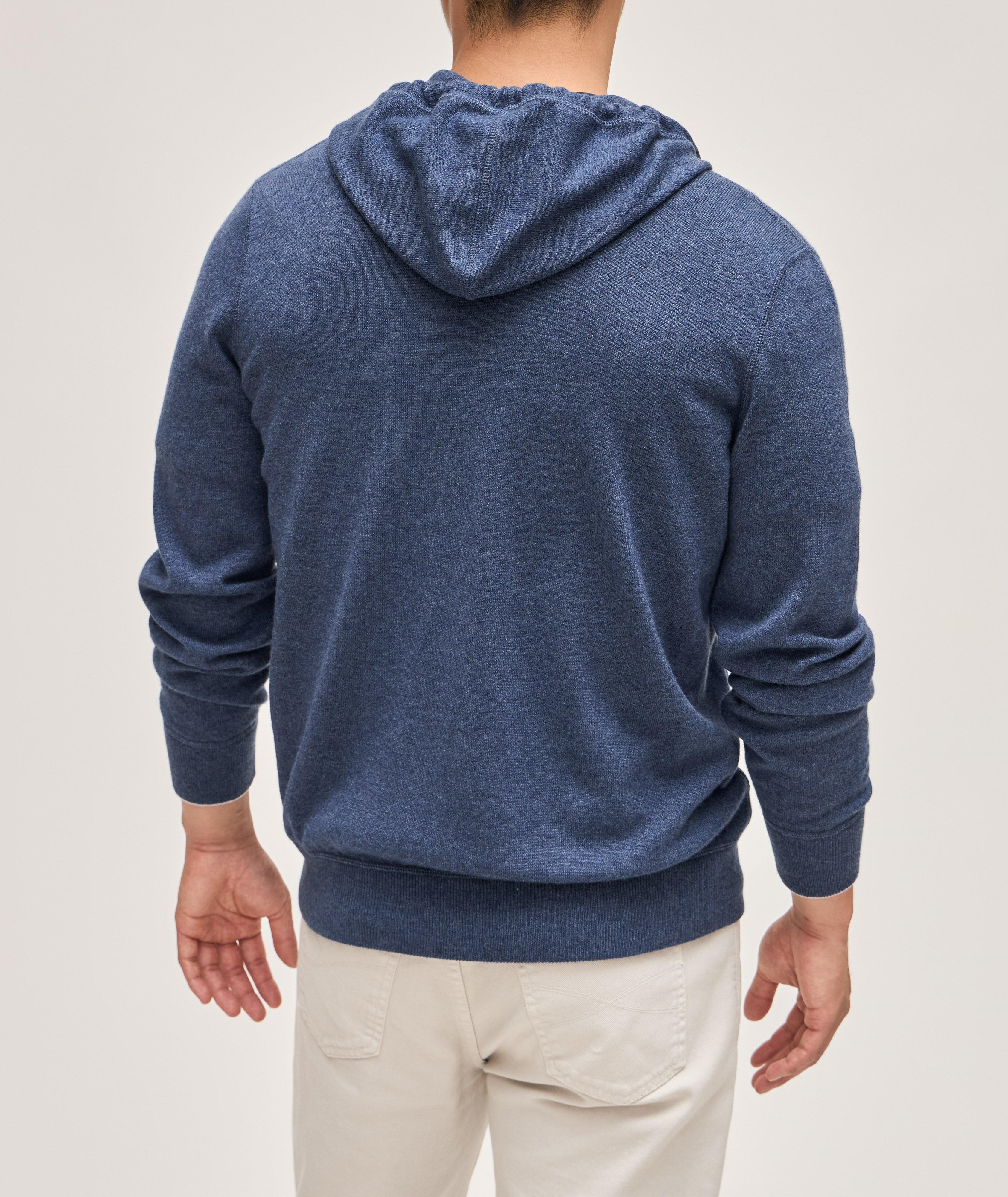 Full-Zip Cashmere Hooded Sweater image 2