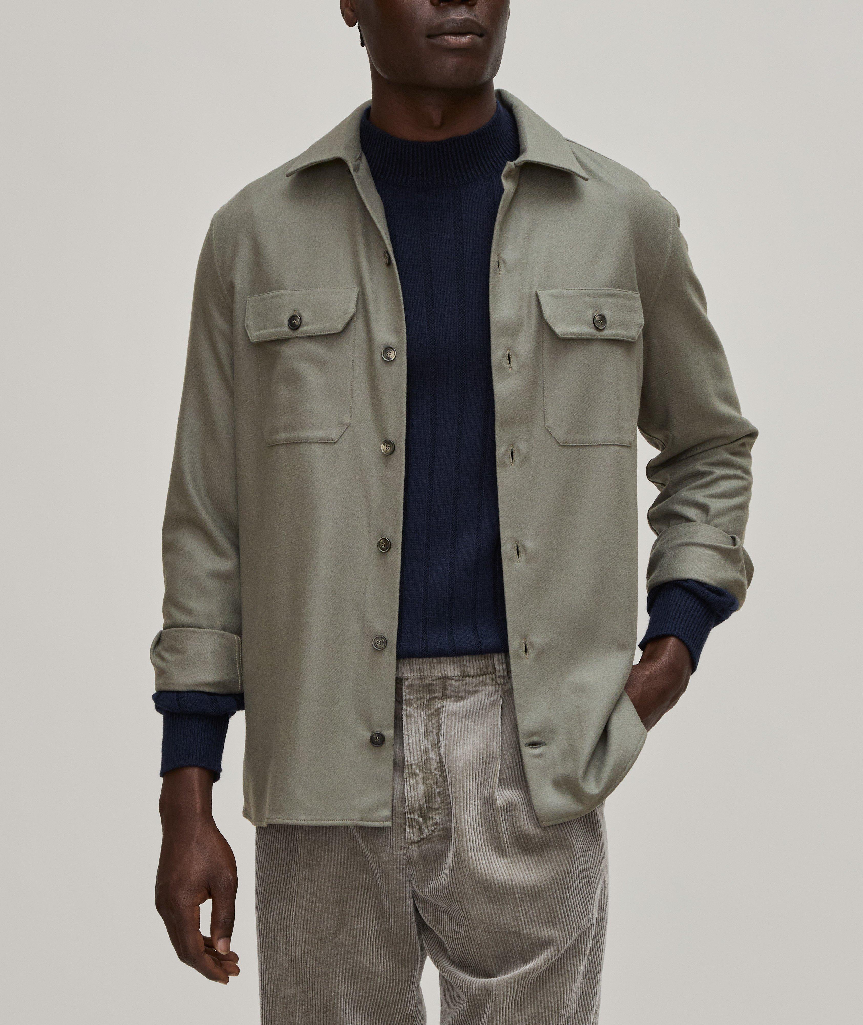 Lightweight Wool Flannel Overshirt image 1