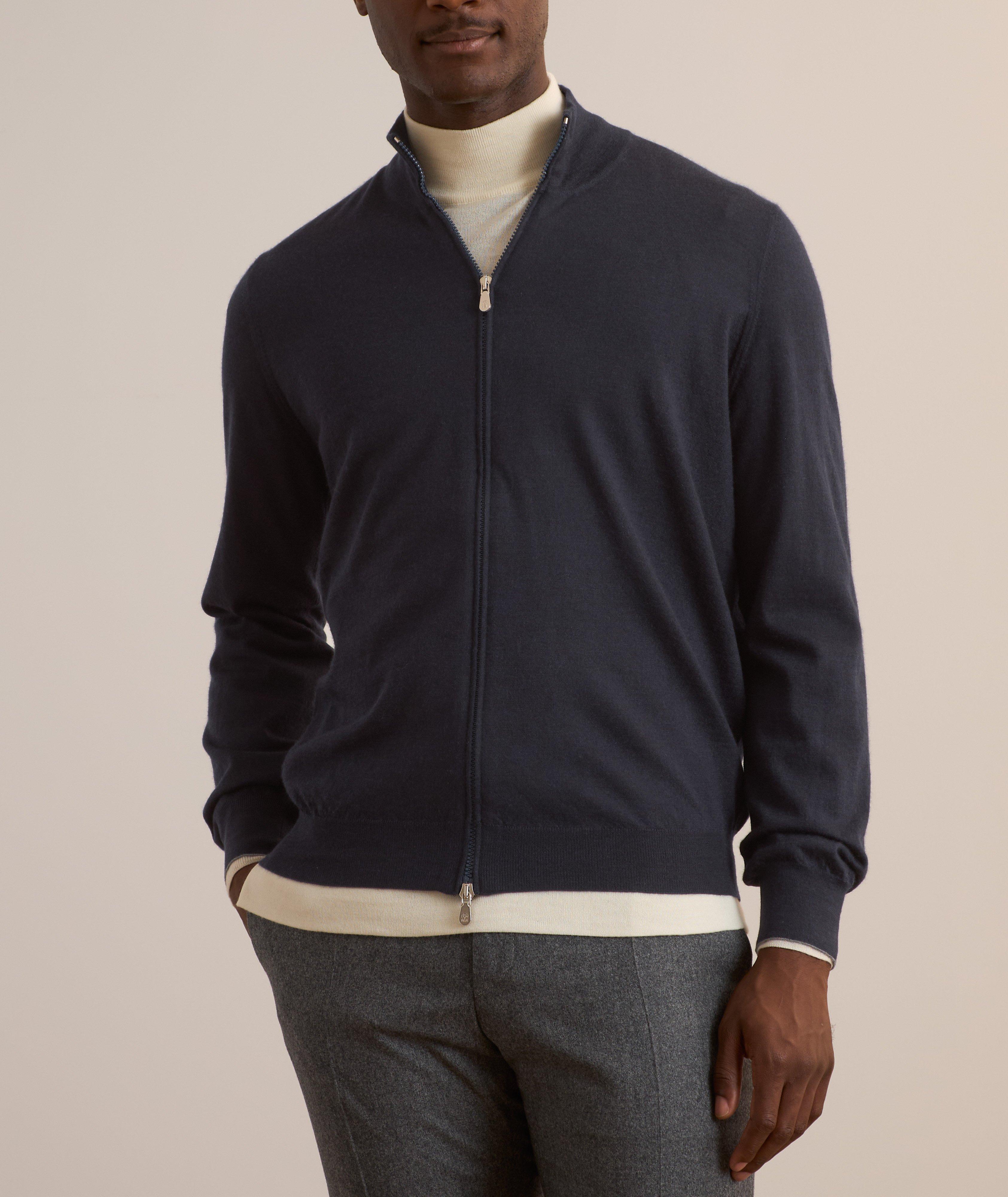 Wool-Cashmere Full-Zip Sweater  image 1