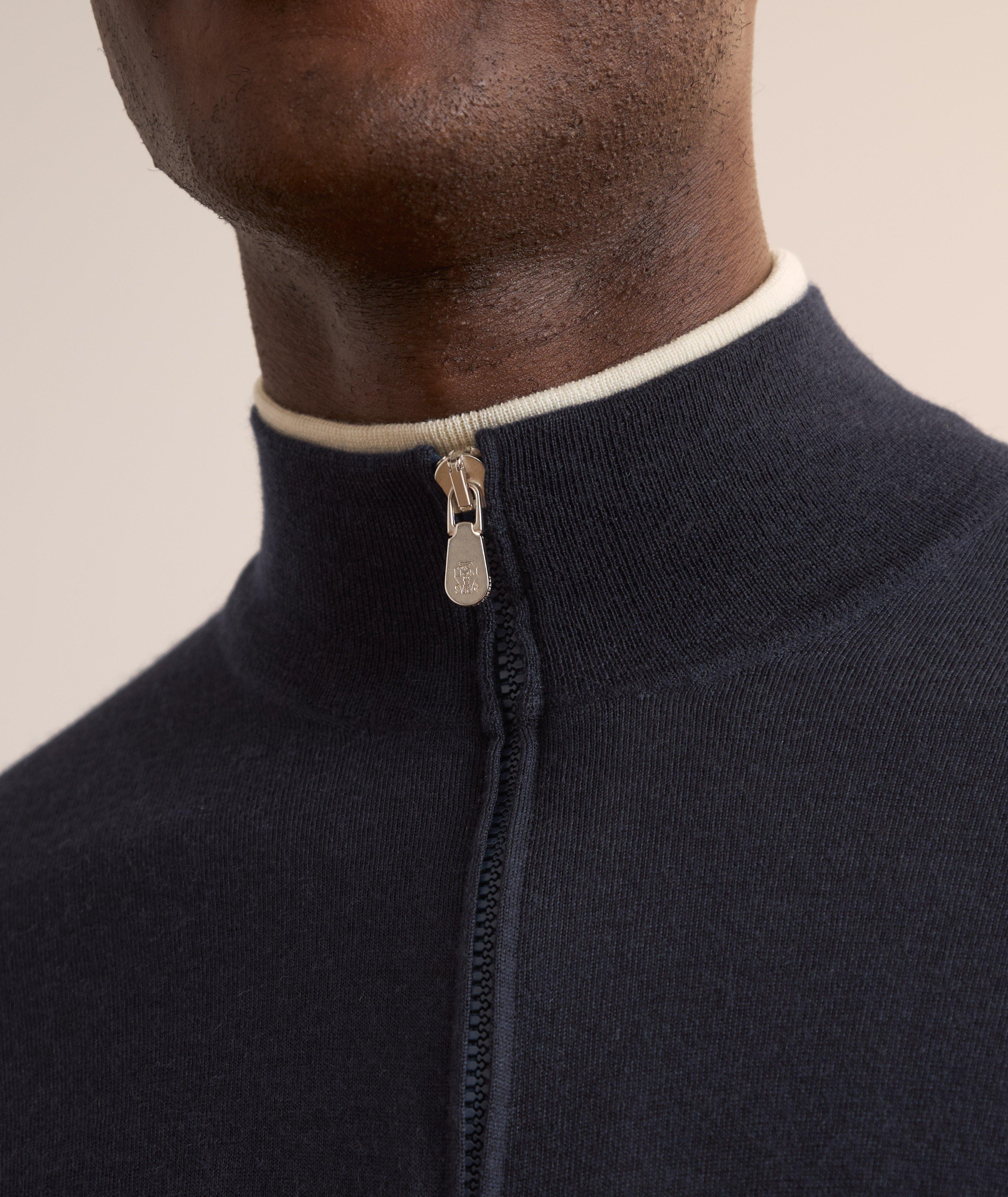 Wool-Cashmere Full-Zip Sweater  image 3