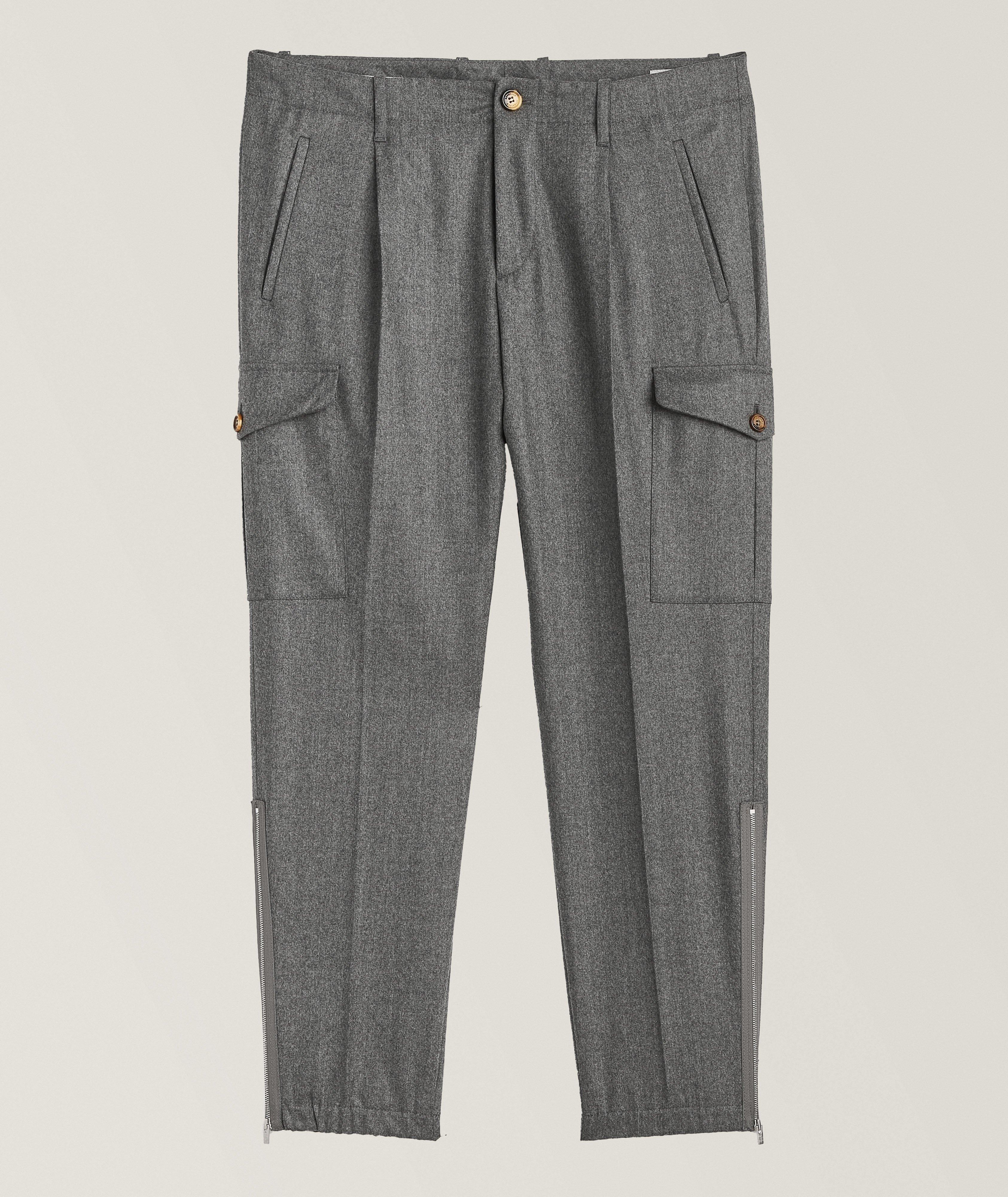 Brunello Cucinelli Pantalon cargo en laine vierge