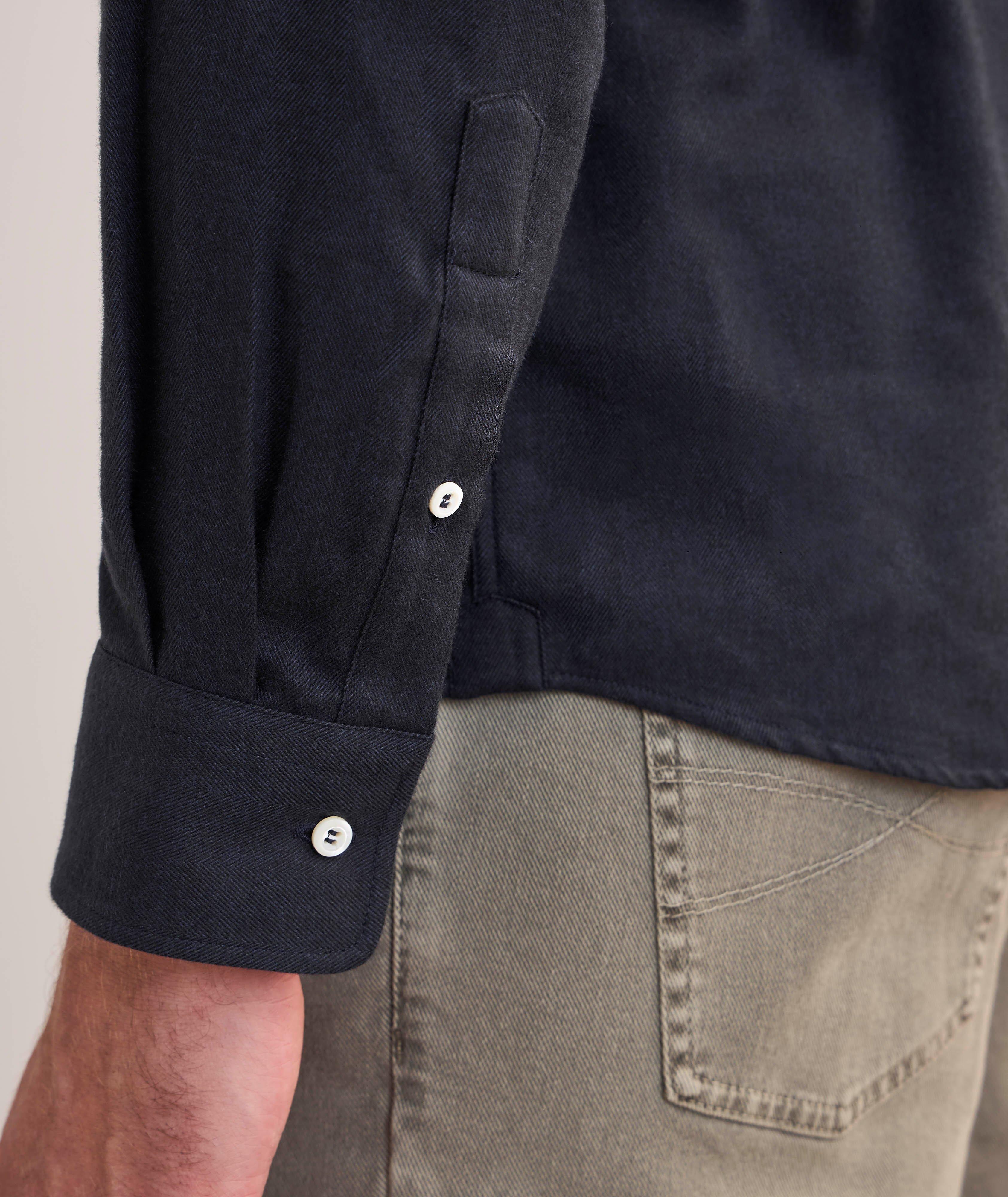 Chemise en flanelle à chevrons image 4