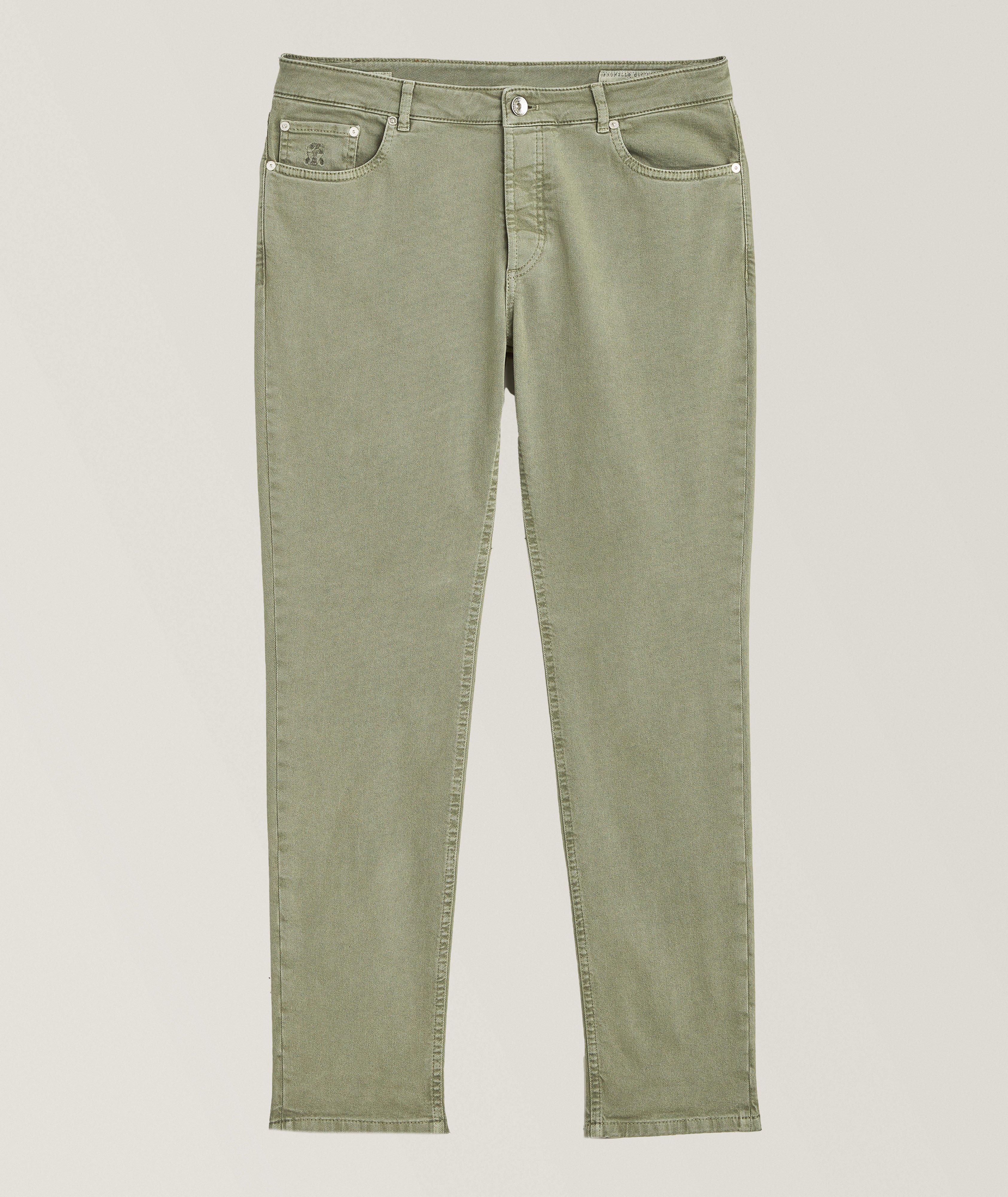 Brunello Cucinelli Traditional-Fit Stretch Denim Five-Pocket Pants