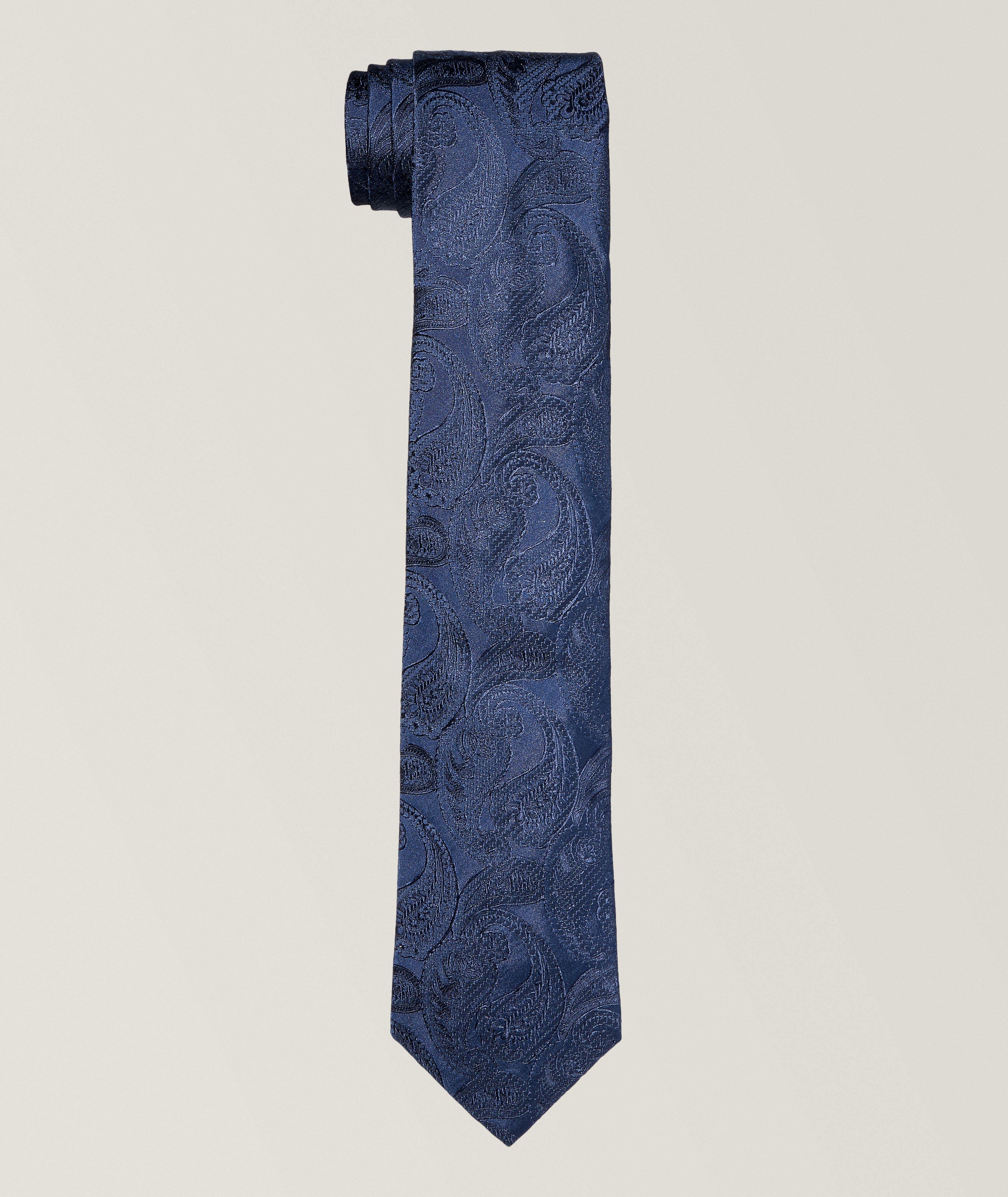 Tonal Paisley Silk Tie  image 0