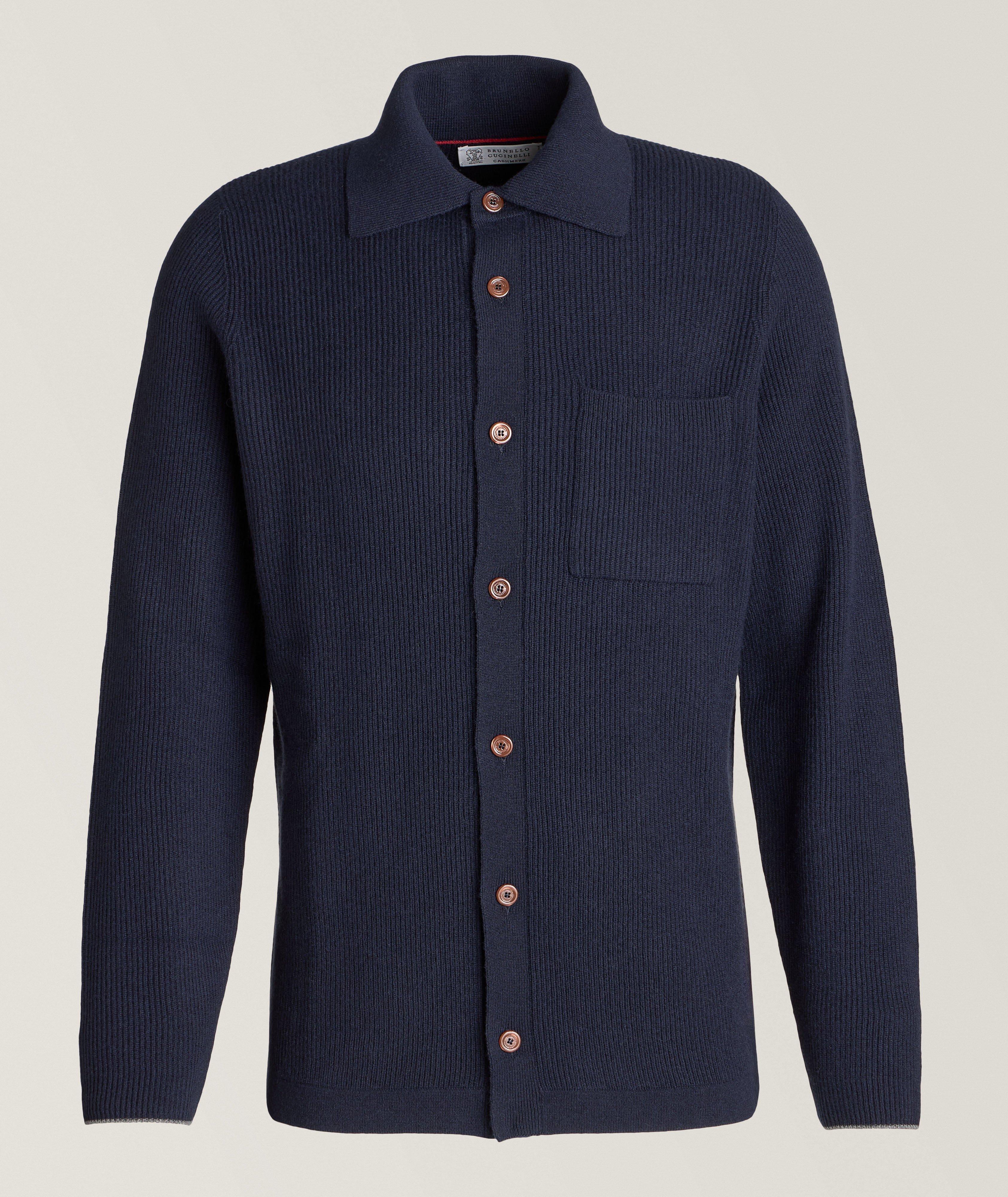Cashmere English Ribbed Cardigan  image 0