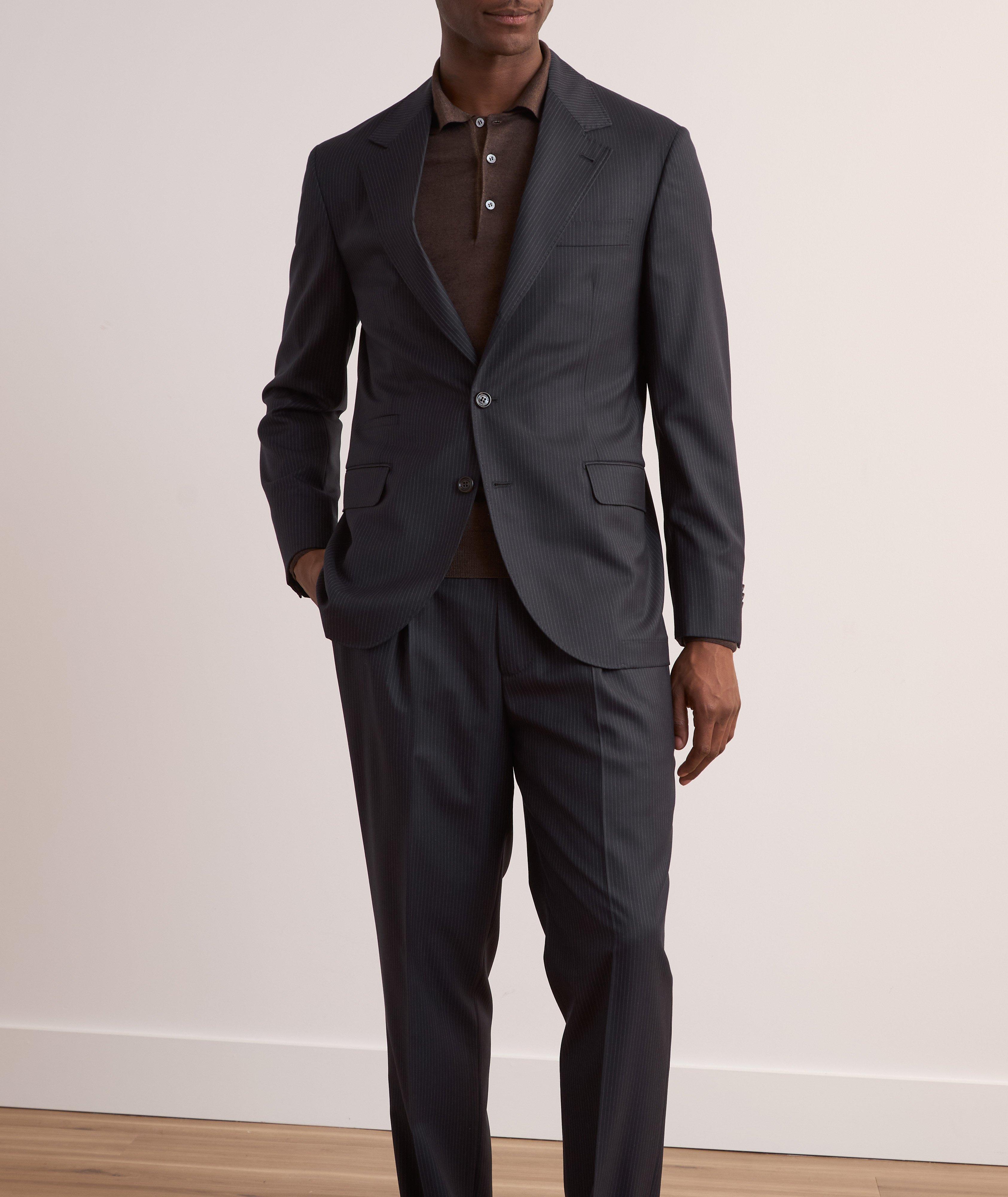 Pinstripe Virgin Wool Suit image 1
