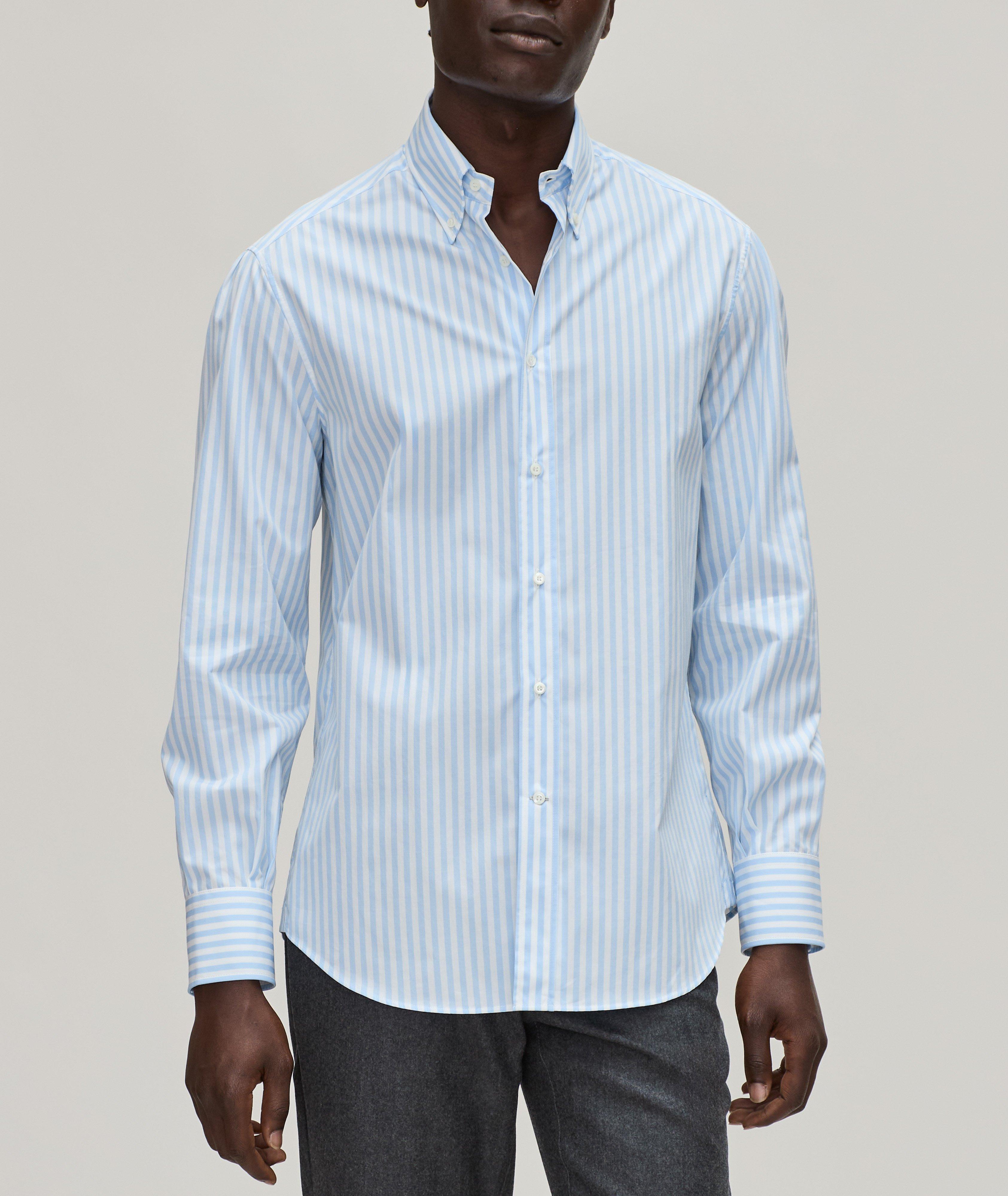 Basic Fit Bengal Stripe Oxford Cotton Shirt  image 1