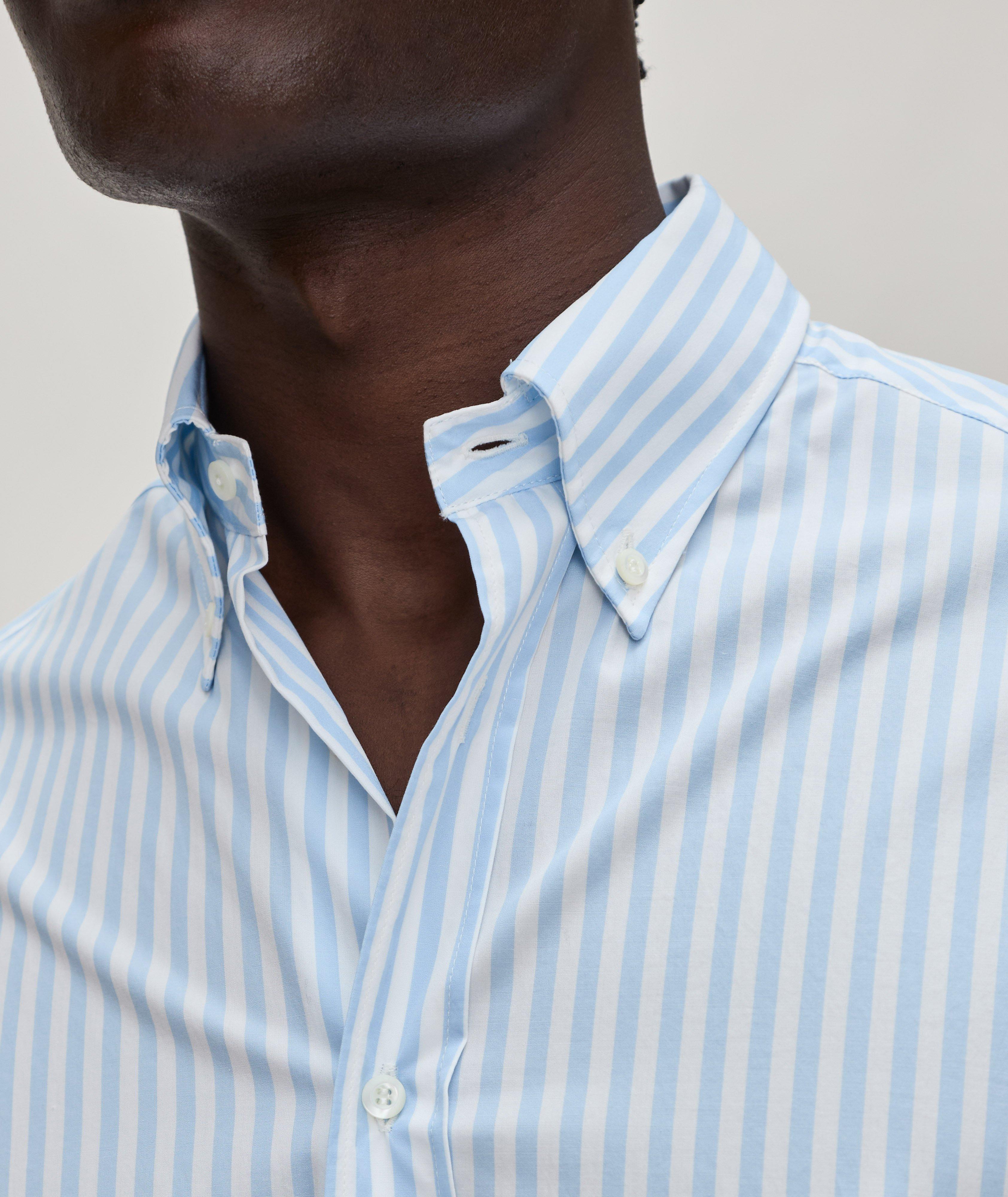 Basic Fit Bengal Stripe Oxford Cotton Shirt  image 3