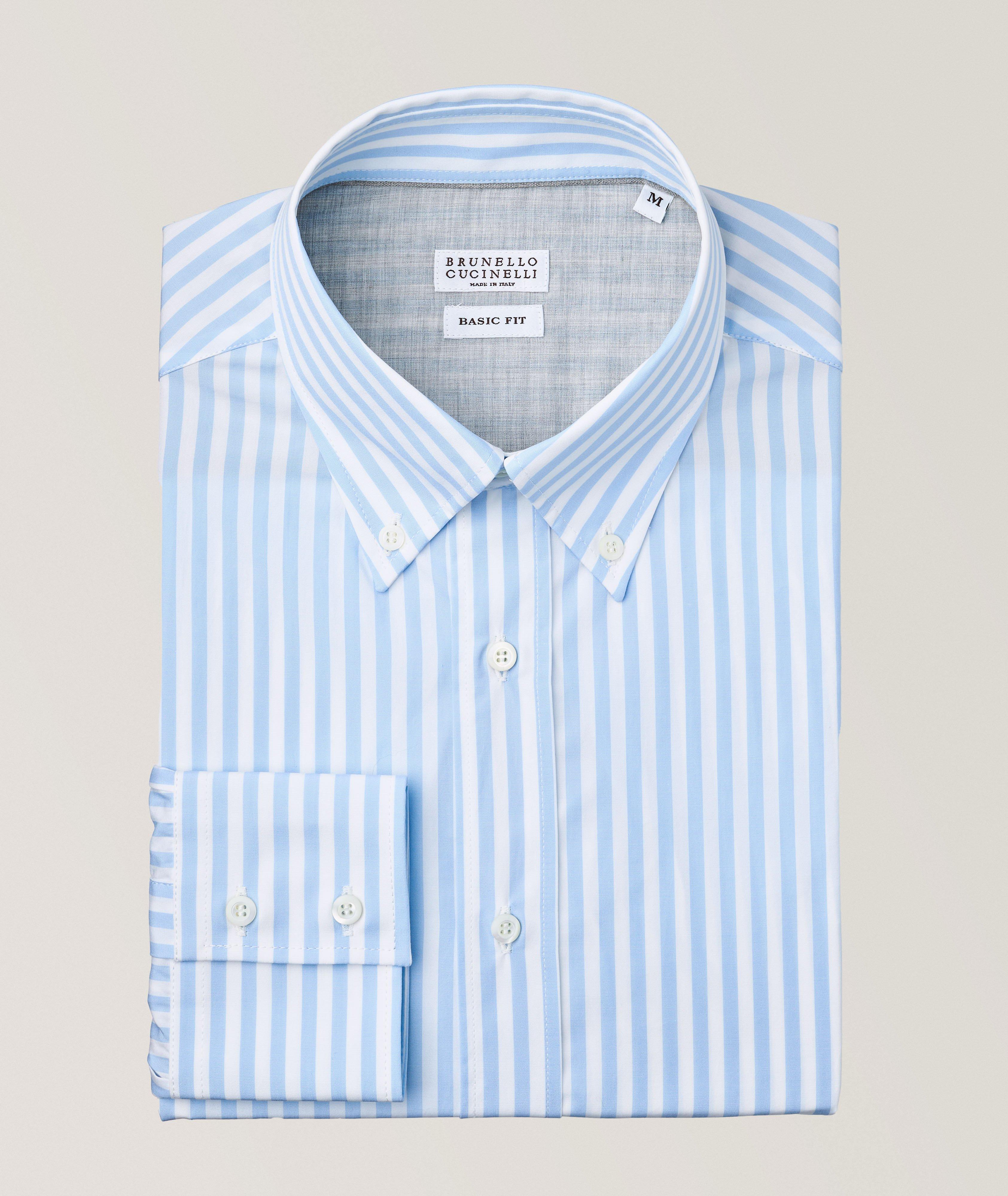 Basic Fit Bengal Stripe Oxford Cotton Shirt  image 0