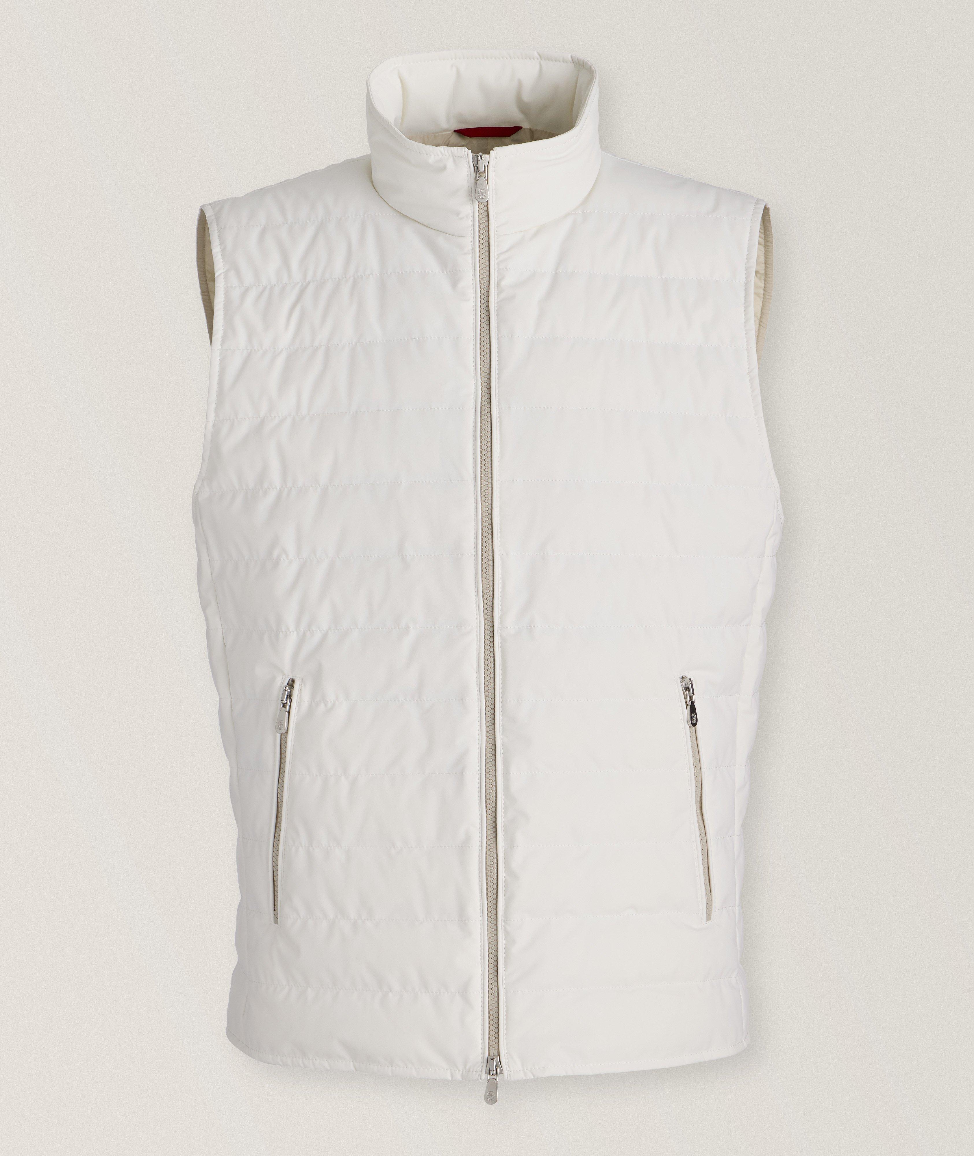 Stretch-Polyamide Quilted Down Vest